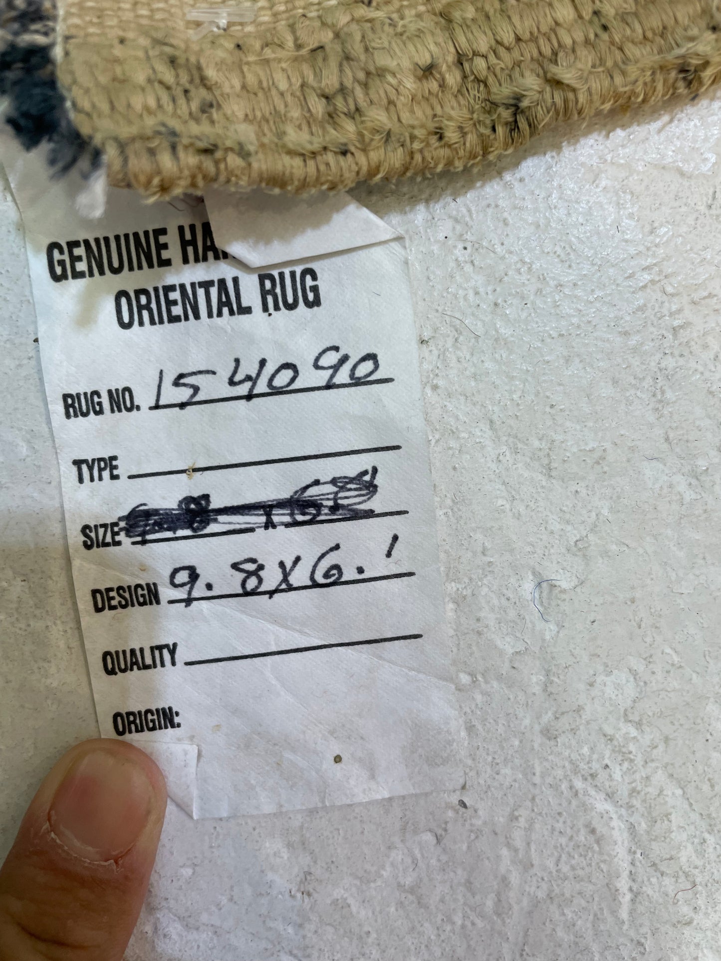 Hand-Knotted Wool Rug Turkish Oushak 6'1" x 9'8"