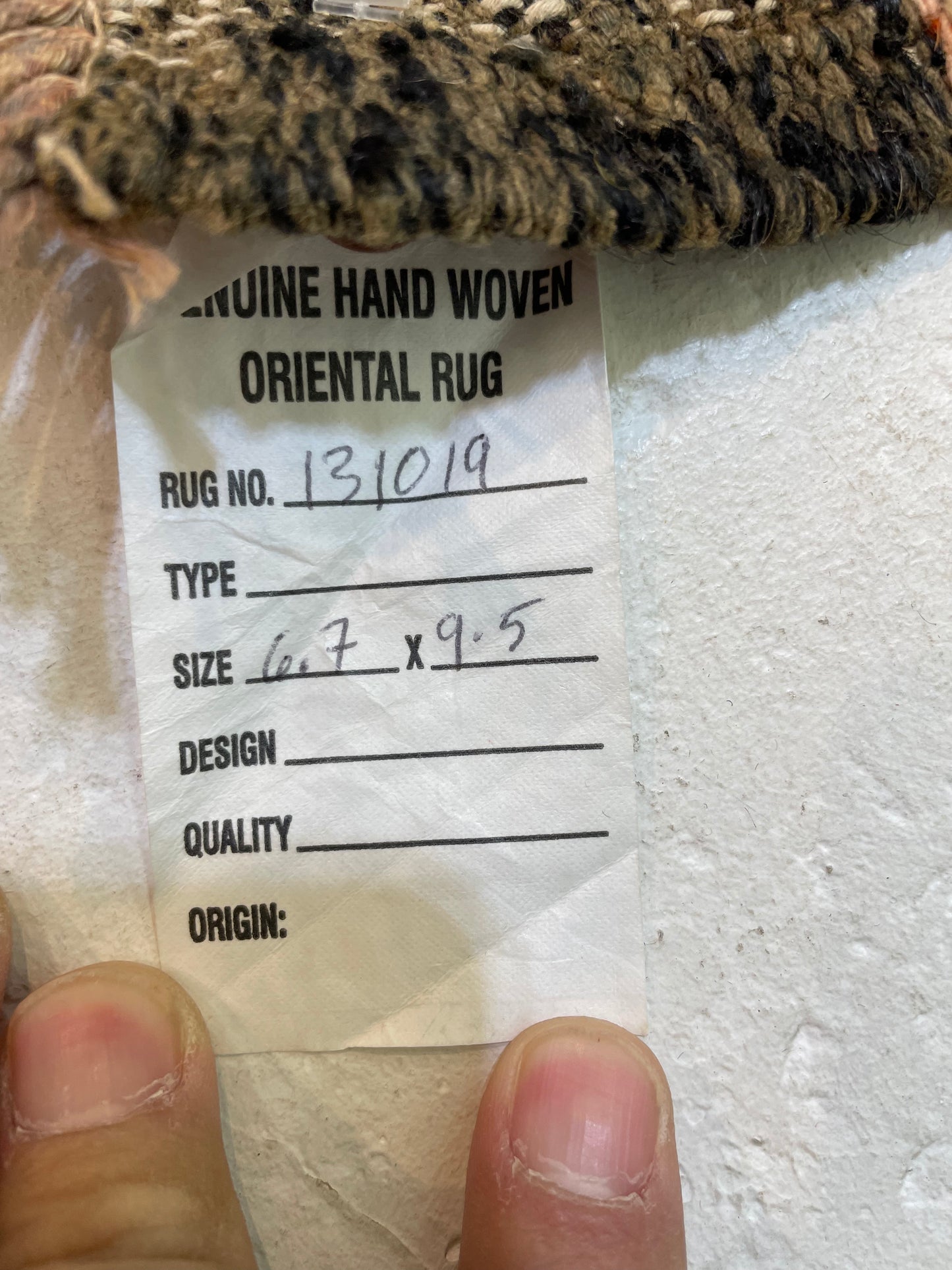 Hand-Knotted Wool Rug Turkish Oushak 6'7" x 9'5"