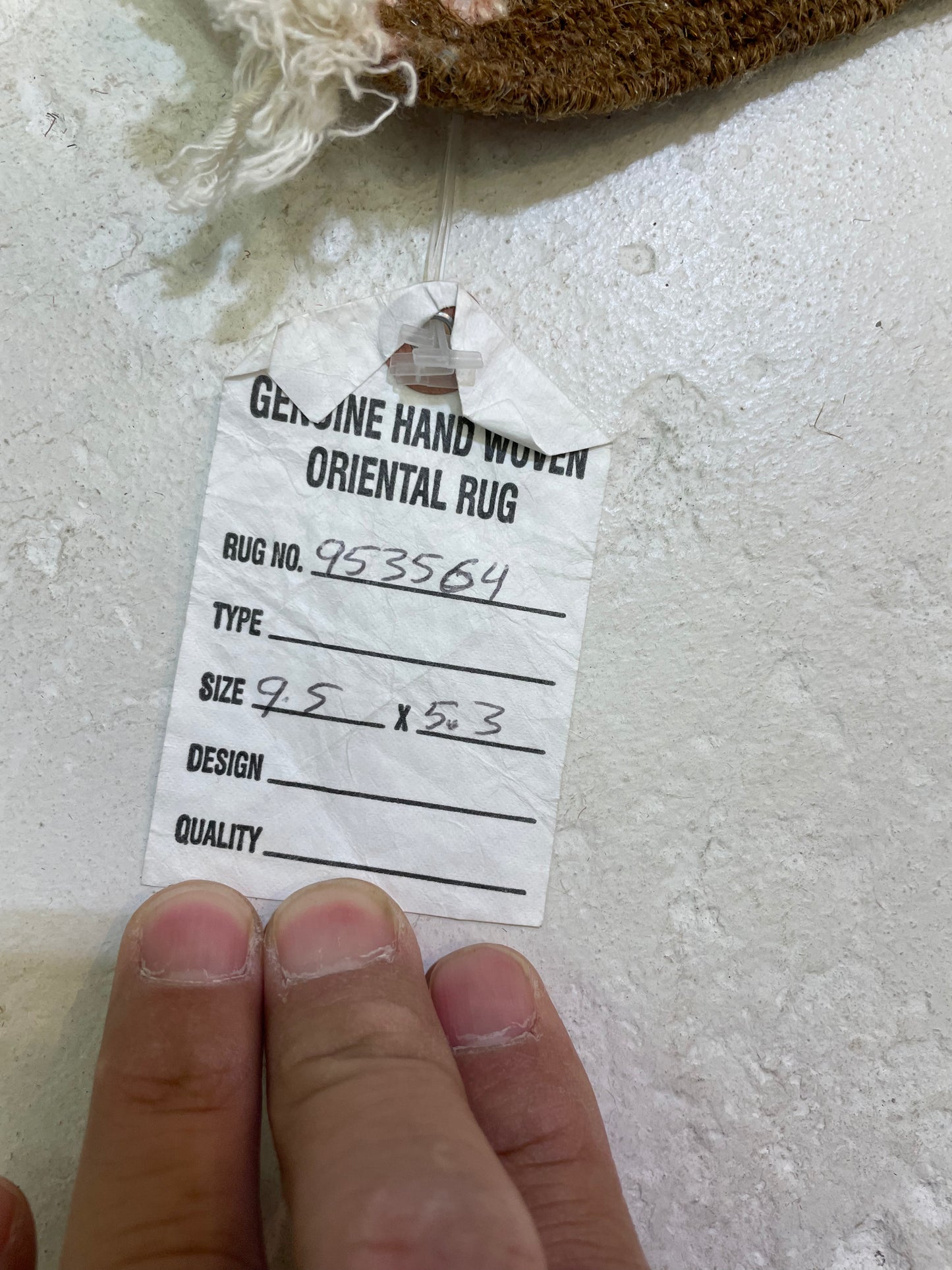 Hand-Knotted Wool Rug Turkish Oushak 5'3" x 9'5"