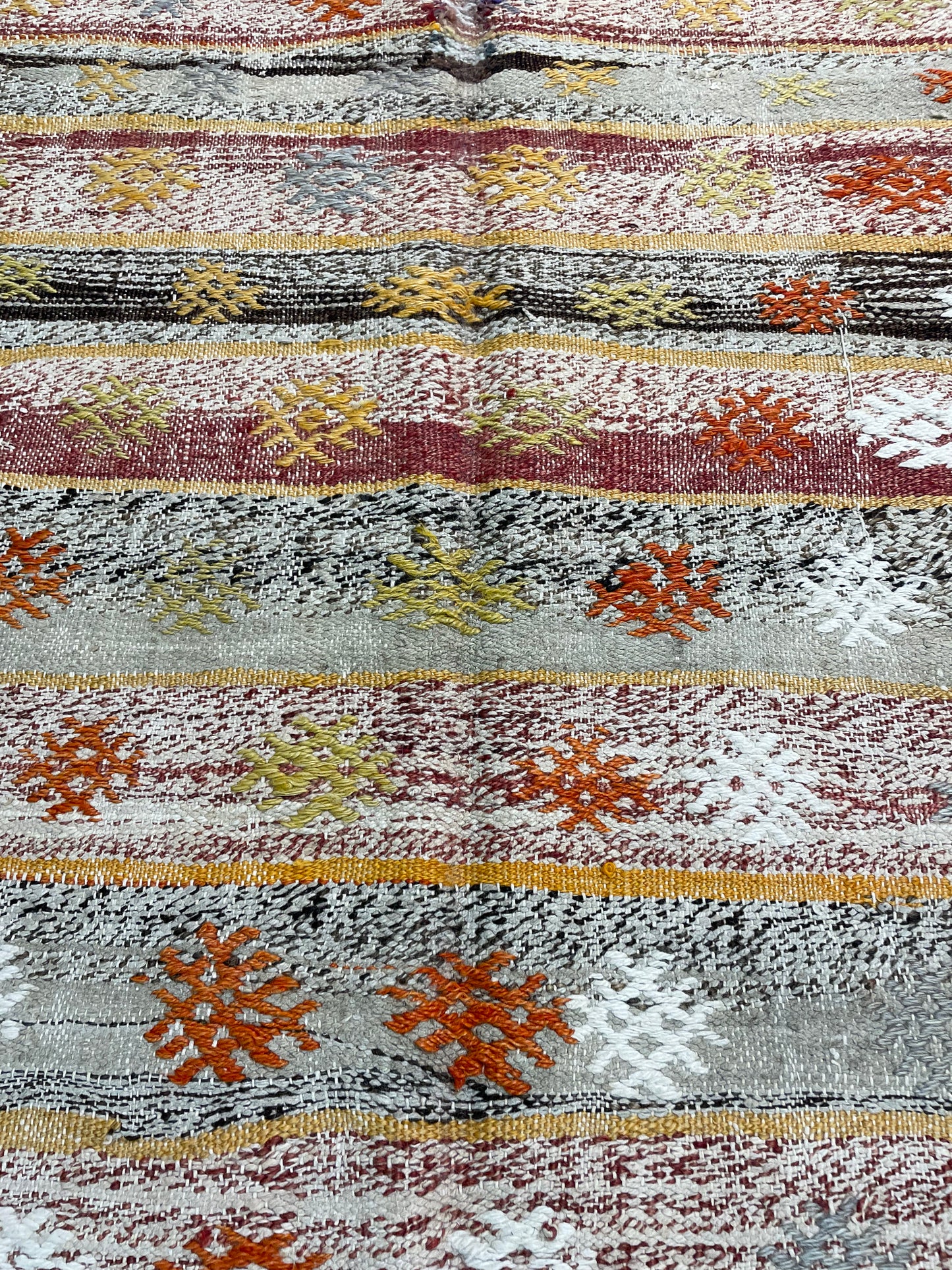 Hand-Knotted Wool Gallery Size Turkish Oushak 6' x 11'