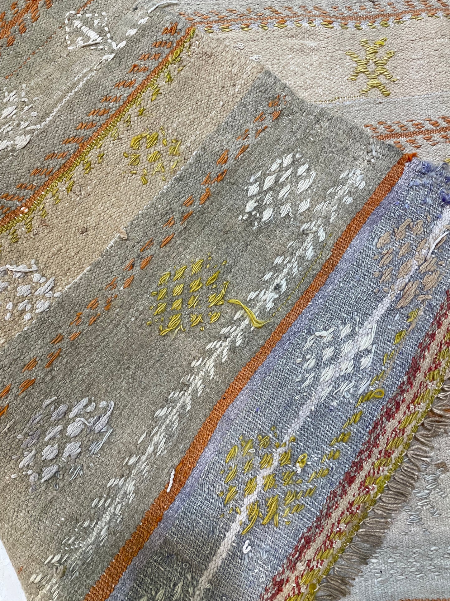 Hand-Knotted Wool Gallery Size Turkish Oushak 3'10" x 9'6"