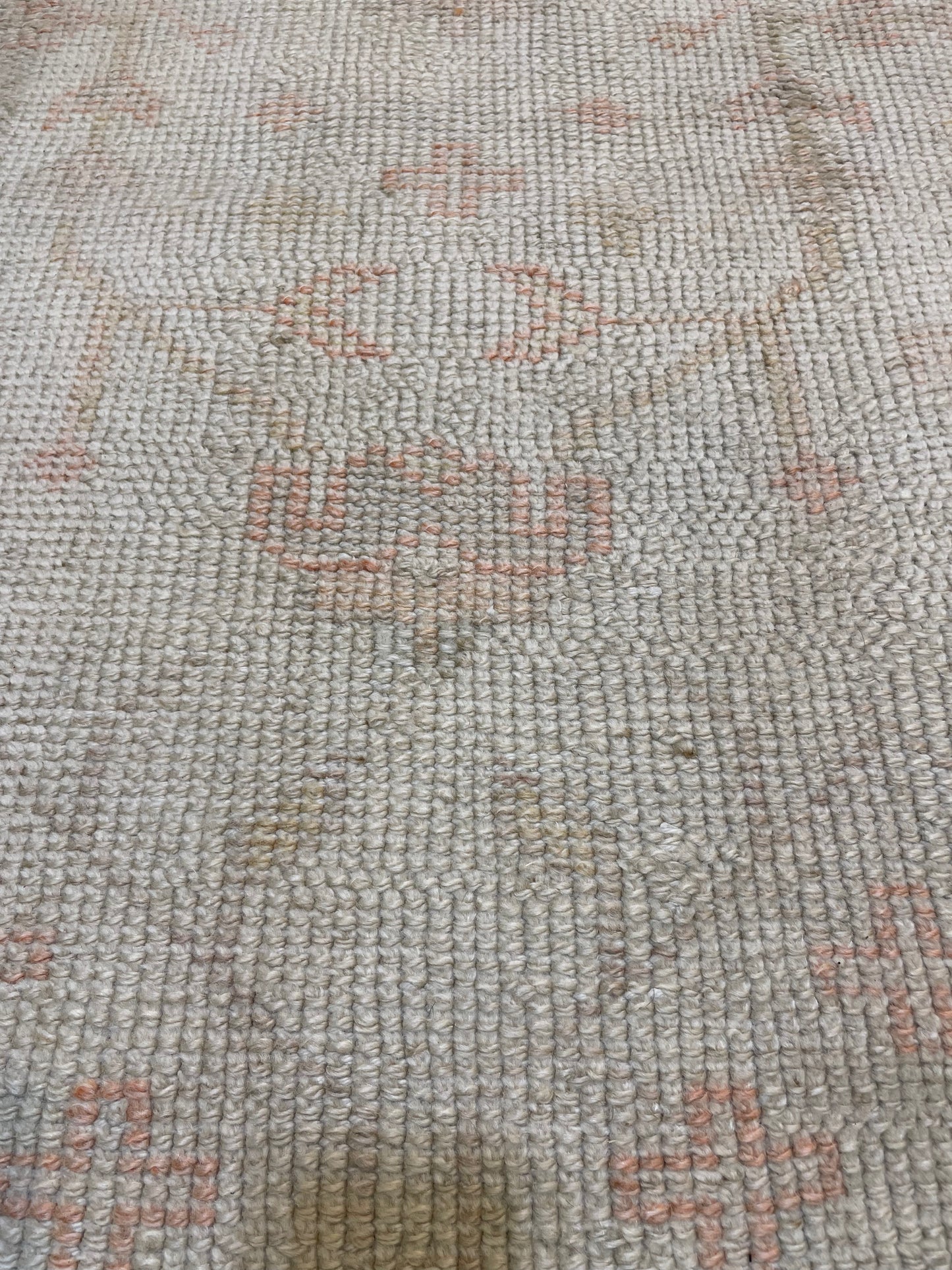 Hand-Knotted Wool Rug Turkish Oushak 9'5" x 12'7"