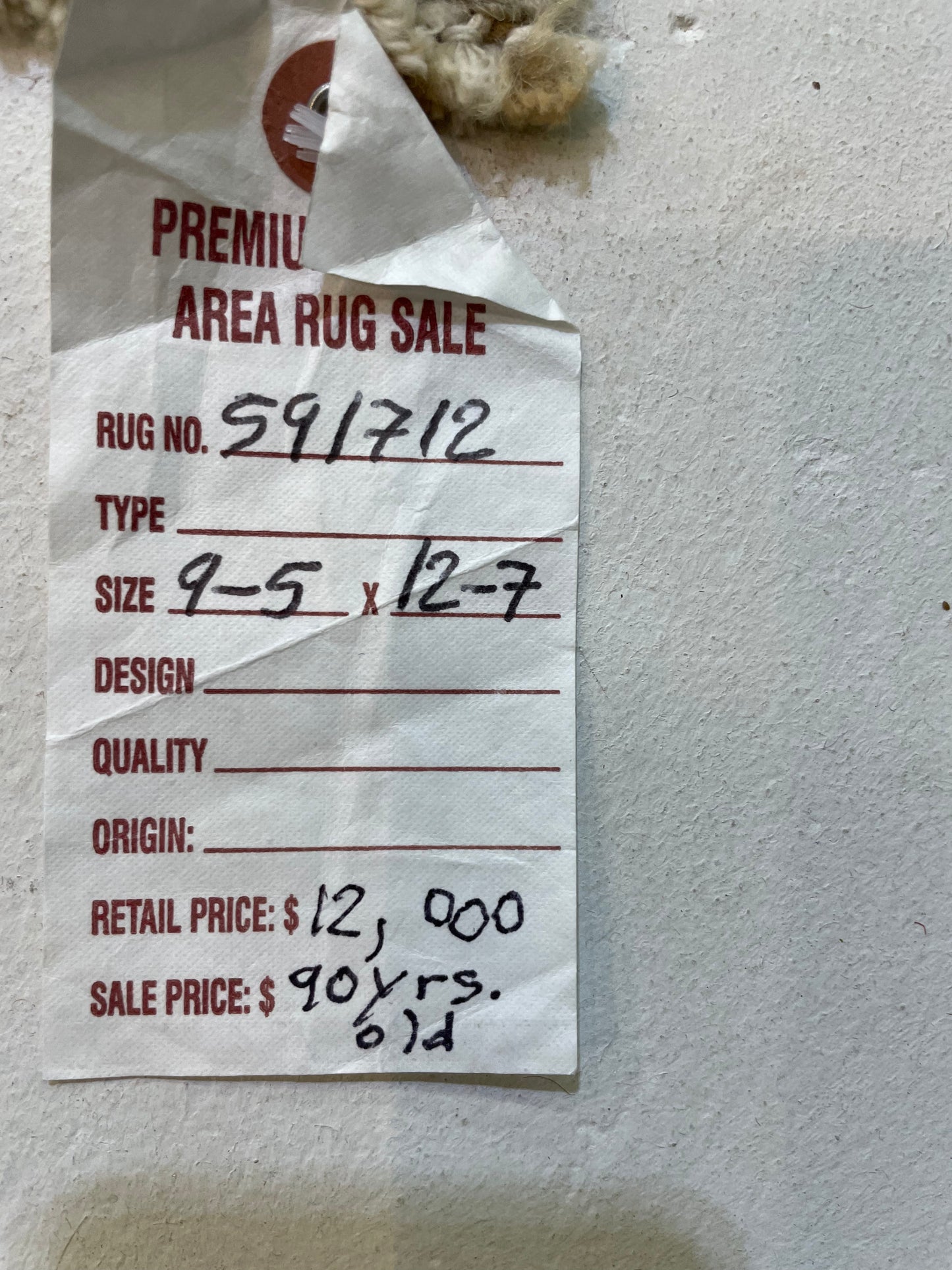 Hand-Knotted Wool Rug Turkish Oushak 9'5" x 12'7"