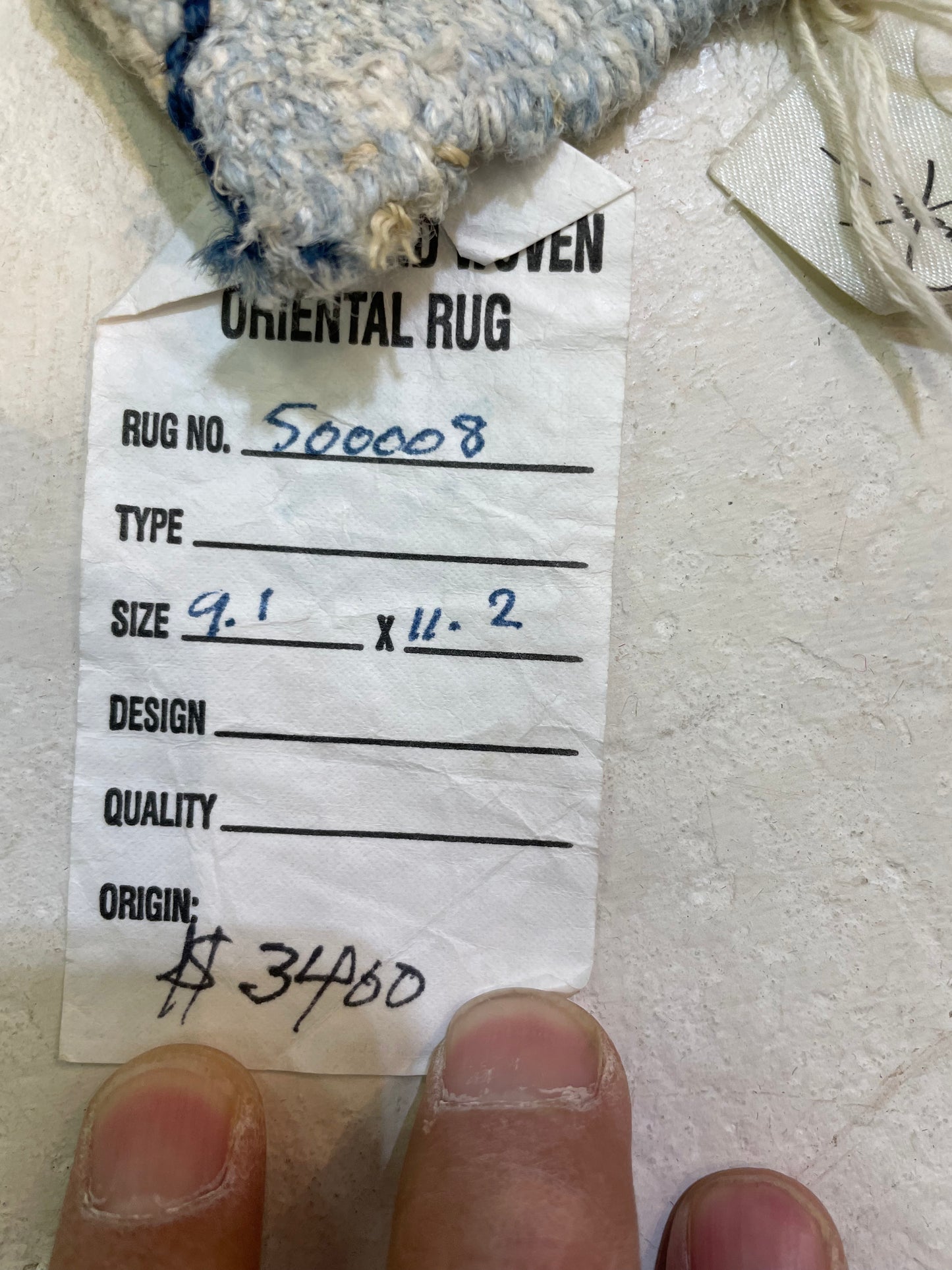 Hand-Knotted Wool Rug Turkish Oushak 9'1" x 11'2"