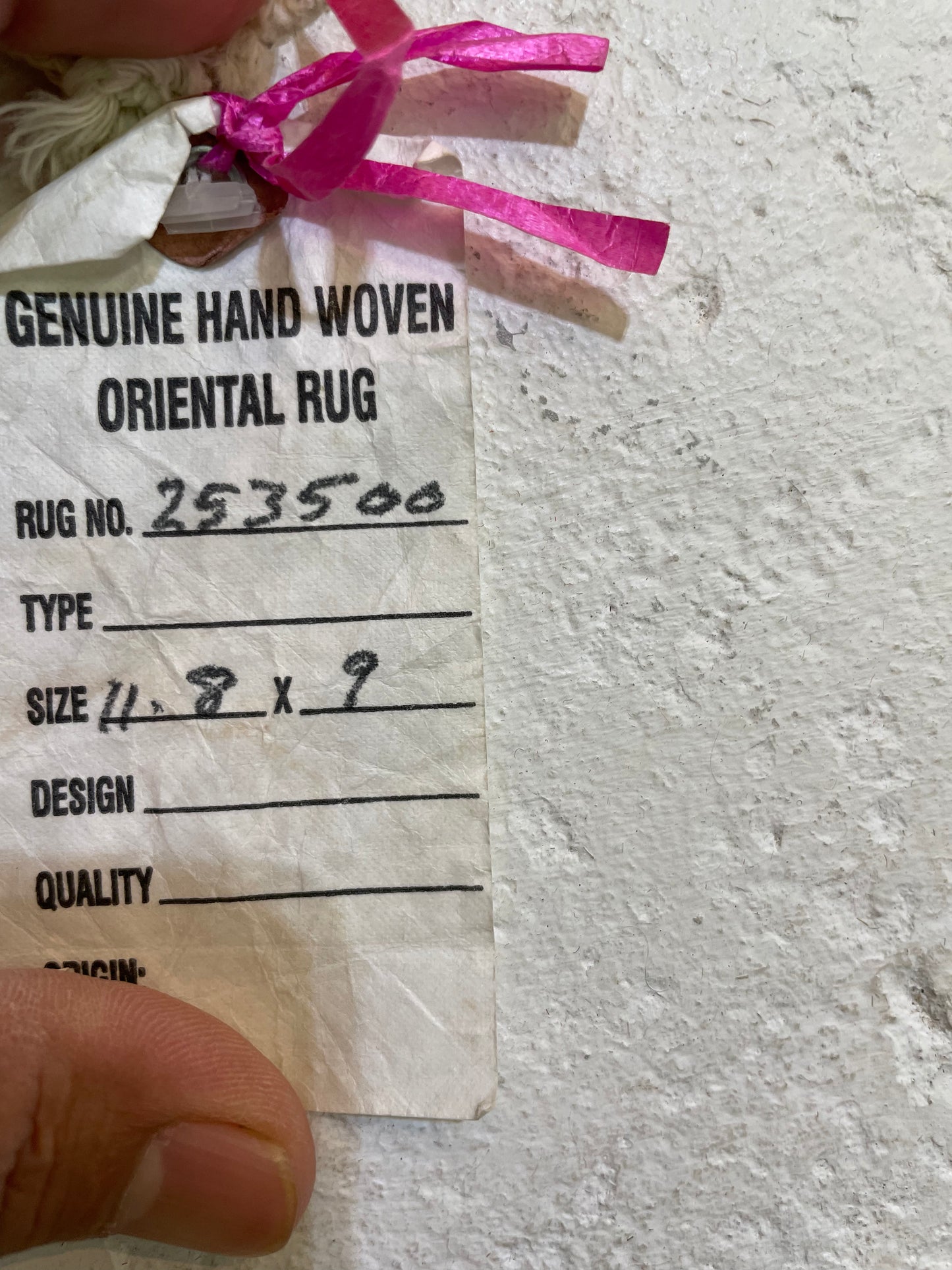 Hand-Knotted Wool Rug Turkish Oushak 9' x 11'8"