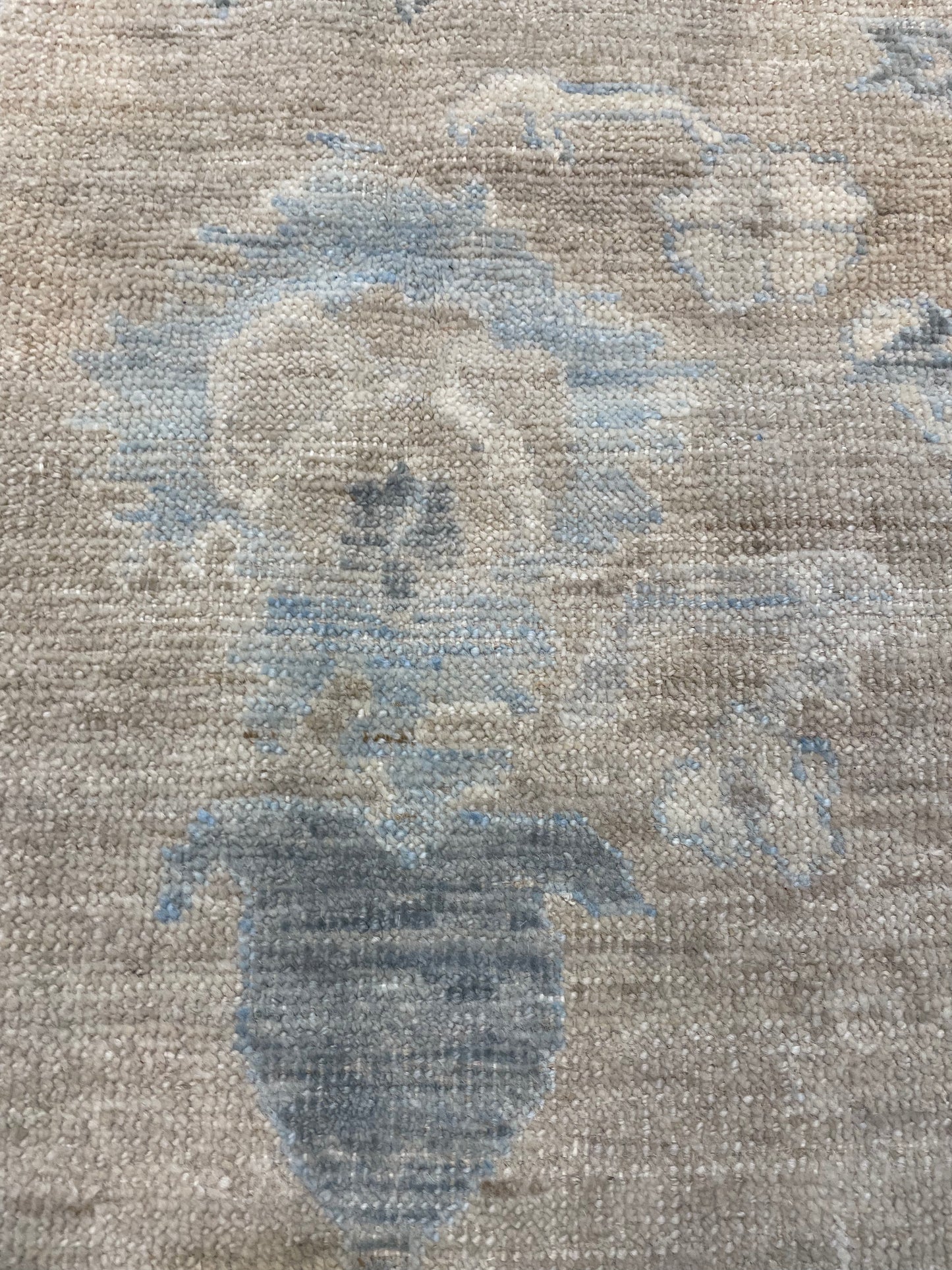 Hand-Knotted Wool Rug Turkish Oushak 8'1" x 9'11"