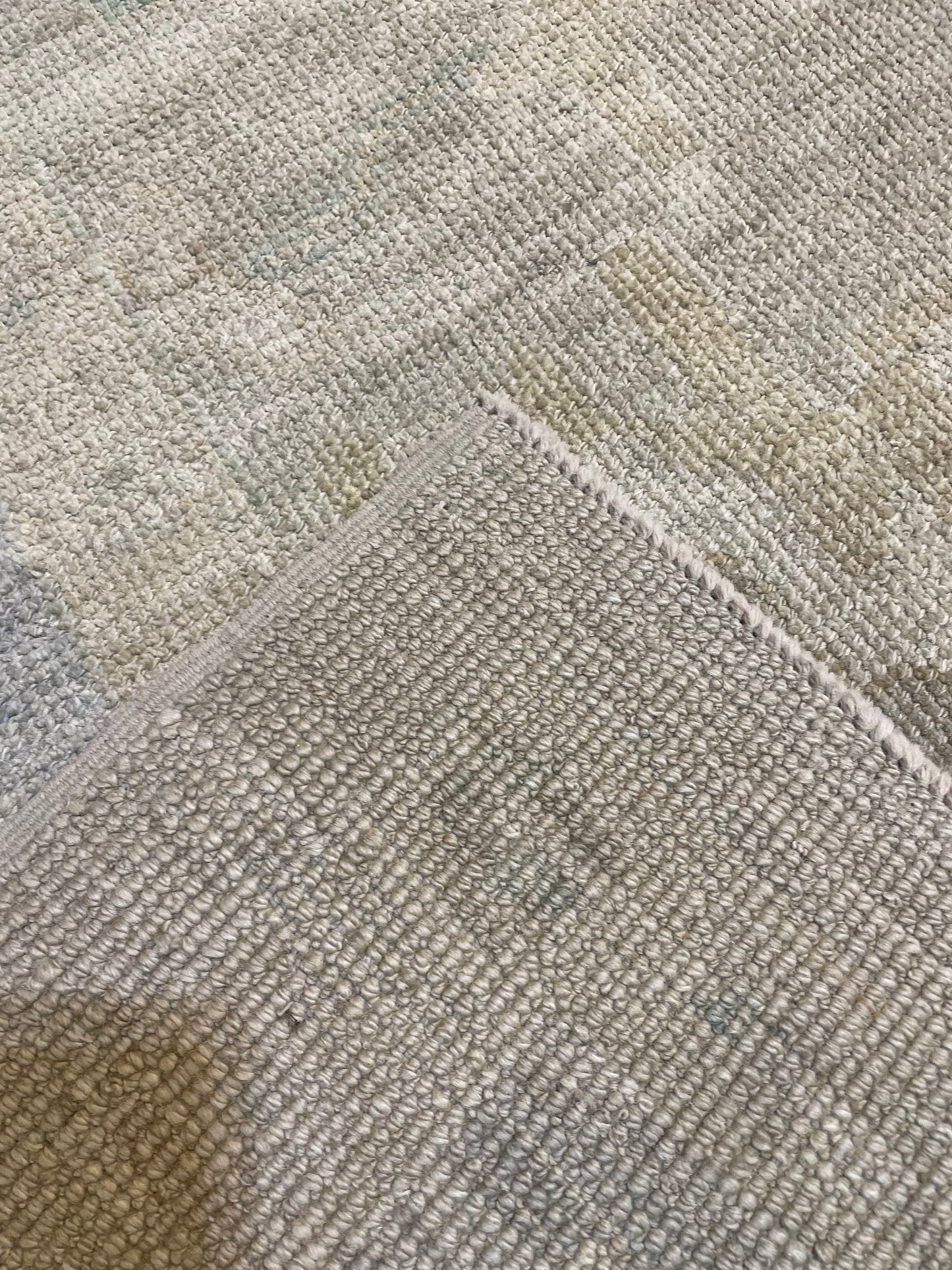 Hand-Knotted Wool Rug Turkish Oushak 8'5" x 10'3"