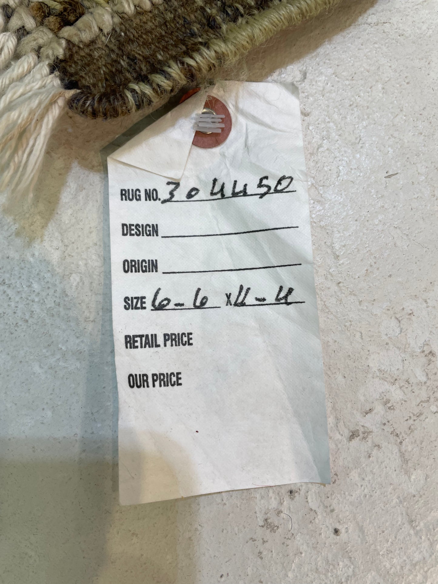 Hand-Knotted Wool Gallery Size Turkish Oushak 6'6" x 11'4"