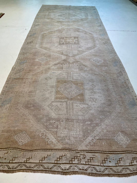 Hand-Knotted Wool Gallery Size Turkish Oushak 5'6" x 15'3"