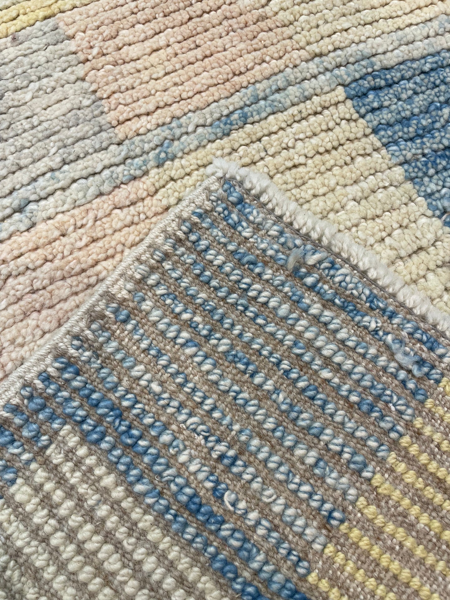 Hand-Knotted Wool Rug Turkish Oushak 8'4" x 10'5"