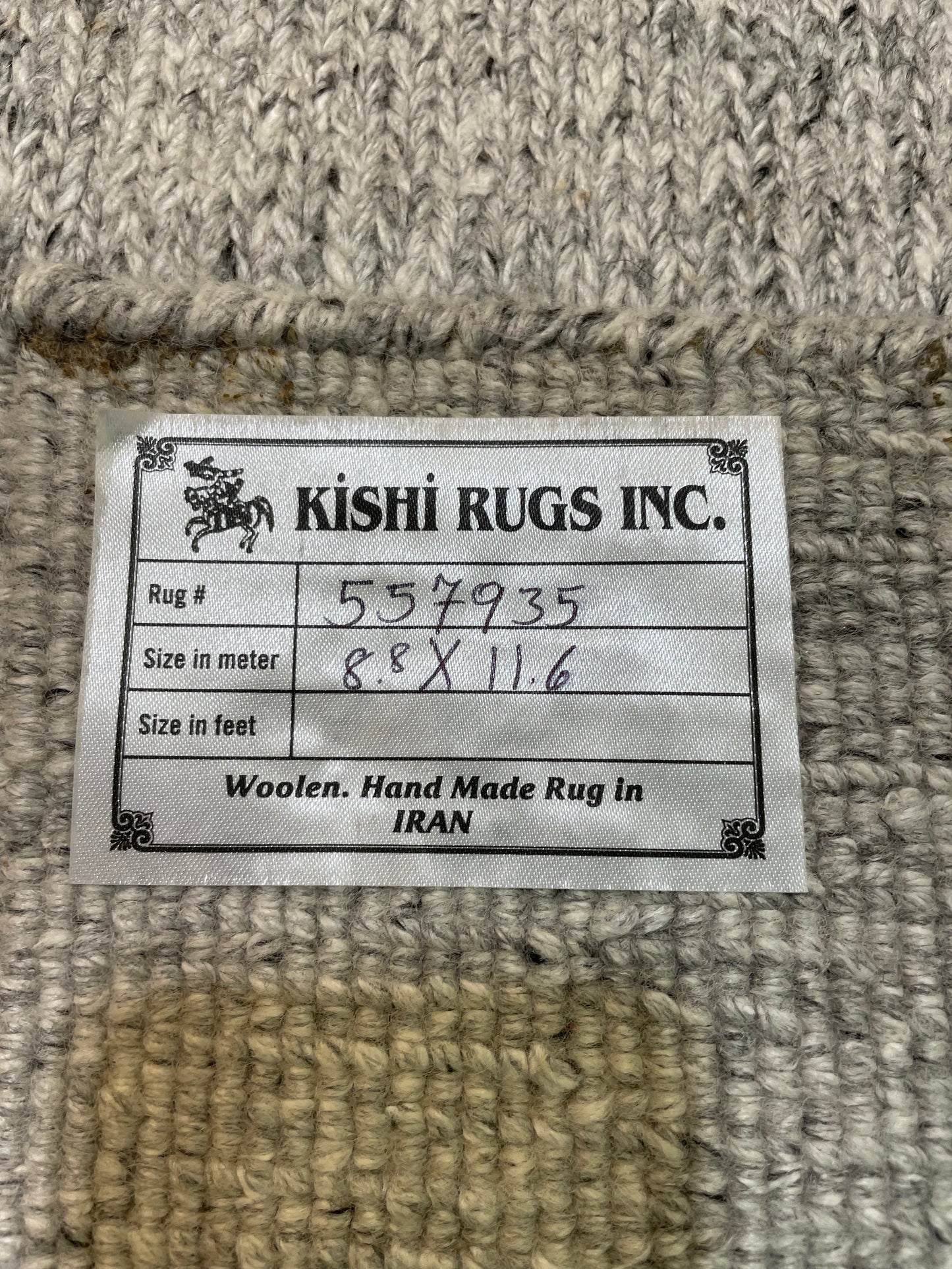 Hand-Knotted Wool Rug Turkish Oushak 8'8" x 11'6"