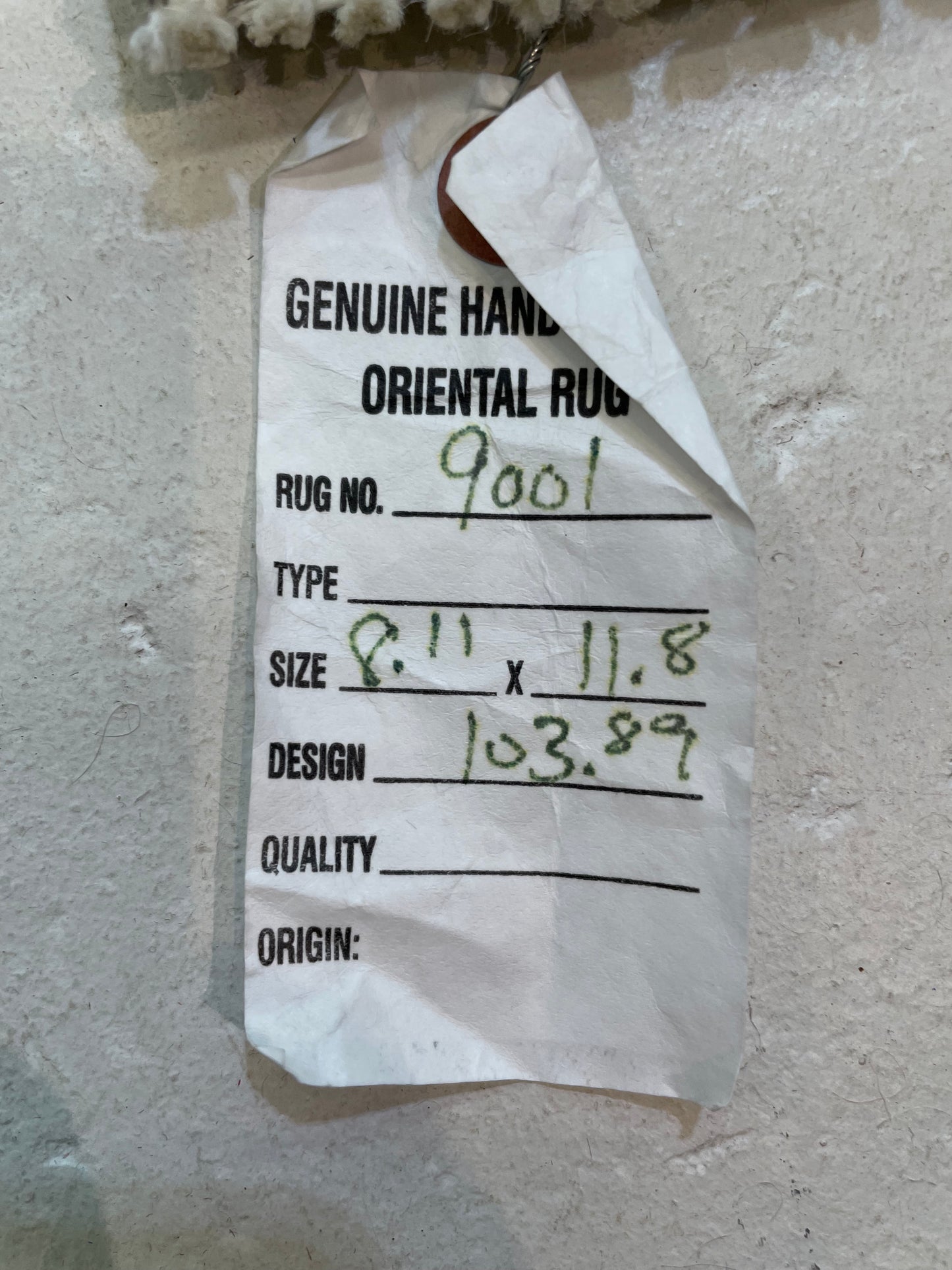 Hand-Knotted Wool Rug Turkish Oushak 8'11" x 11'8"