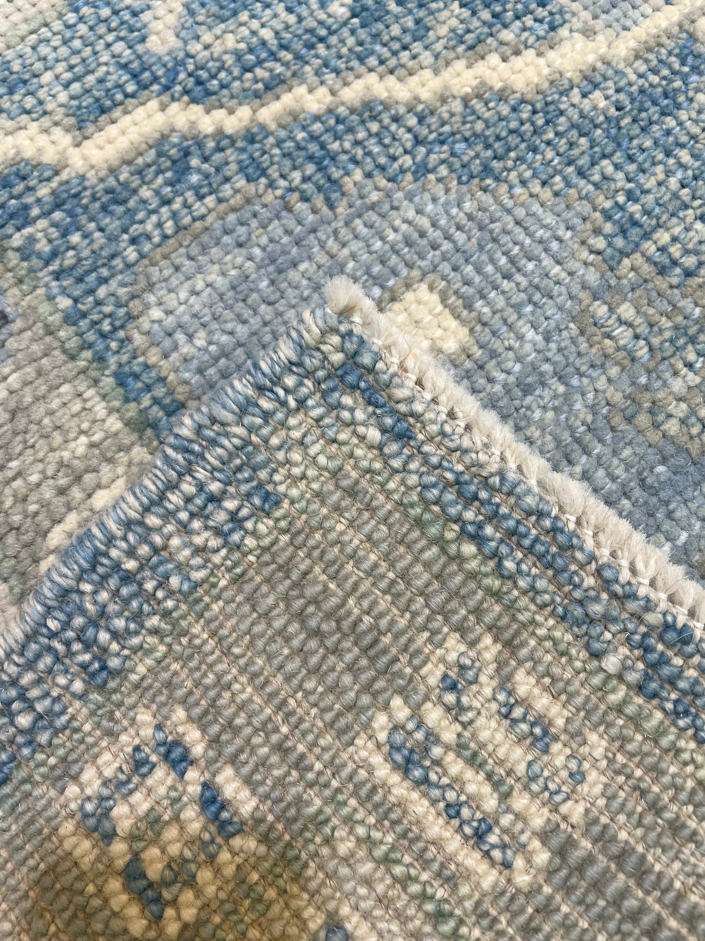 Hand-Knotted Wool Rug Turkish Oushak 8'2" x 10'9"