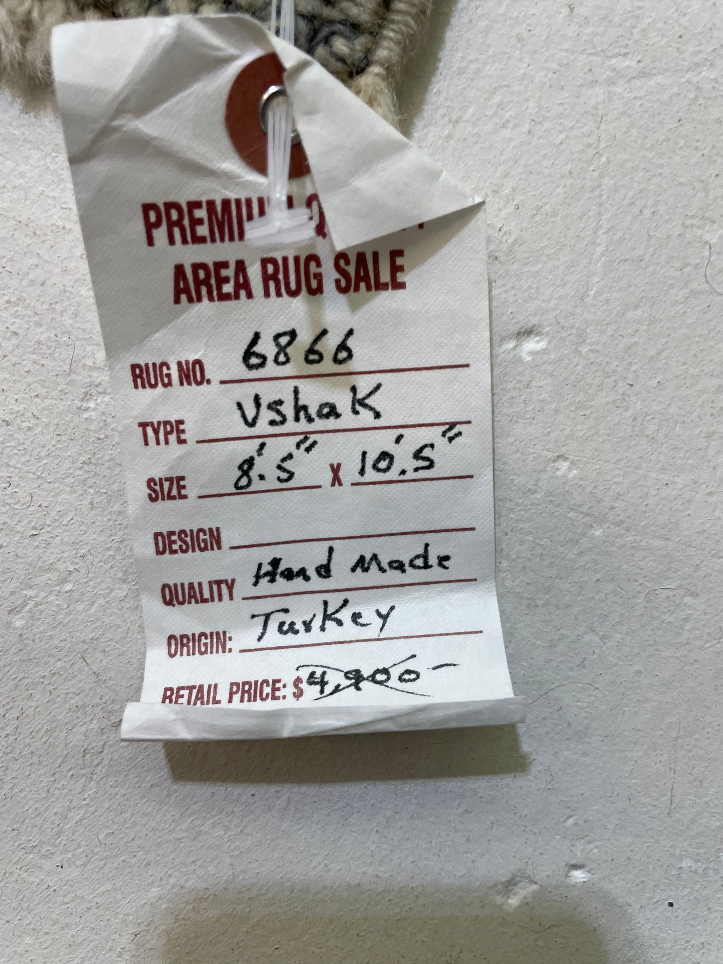 Hand-Knotted Wool Rug Turkish Oushak 8'5" x 10'5"