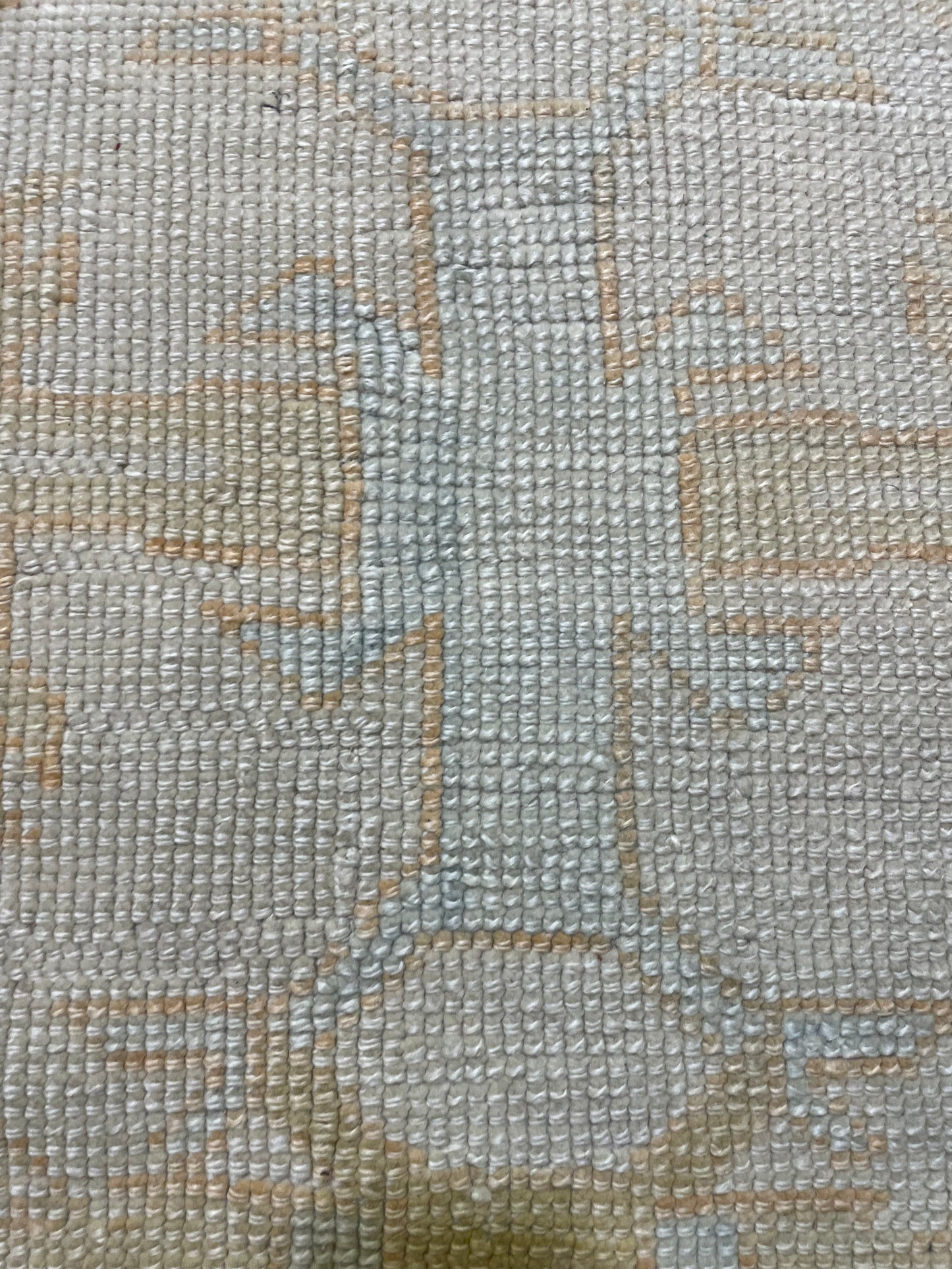 Hand-Knotted Wool Rug Turkish Oushak 9'2" x 11'11"