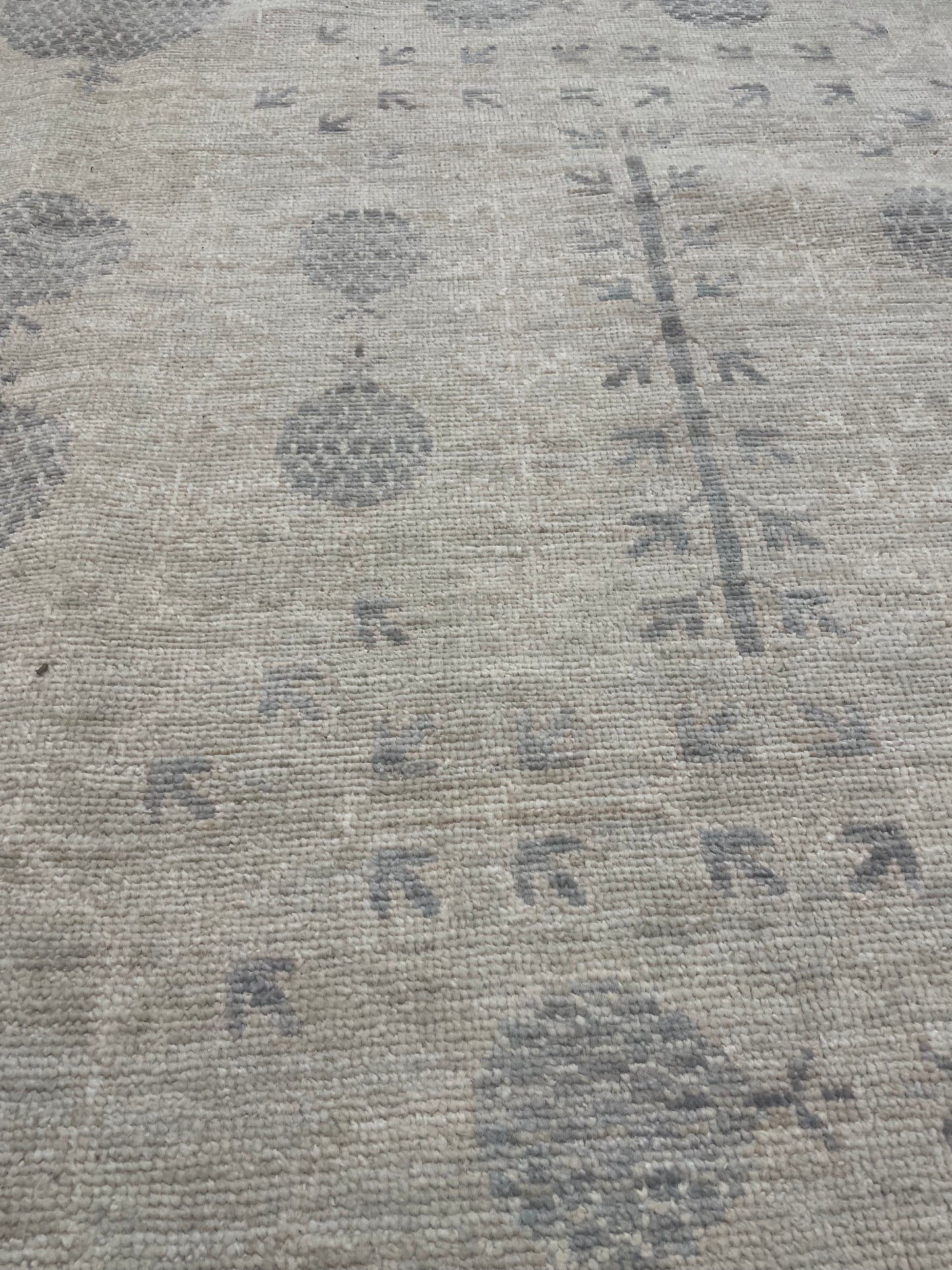 Hand-Knotted Wool Rug Afghani Khotan 9'7" x 11'8"
