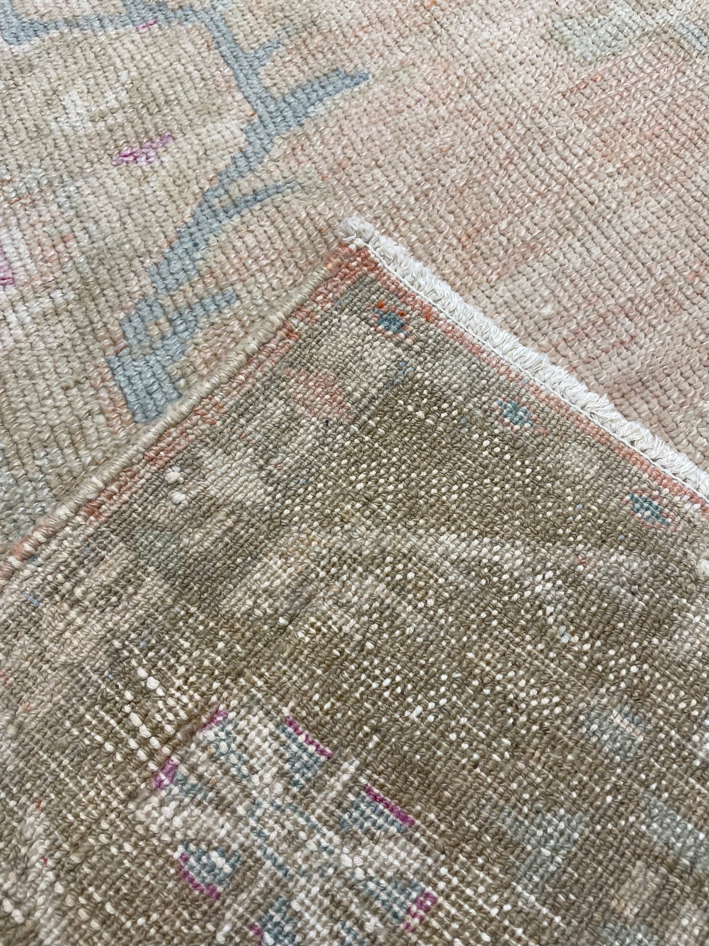 Hand-Knotted Wool Rug Turkish Oushak 8'3" x 10'8"