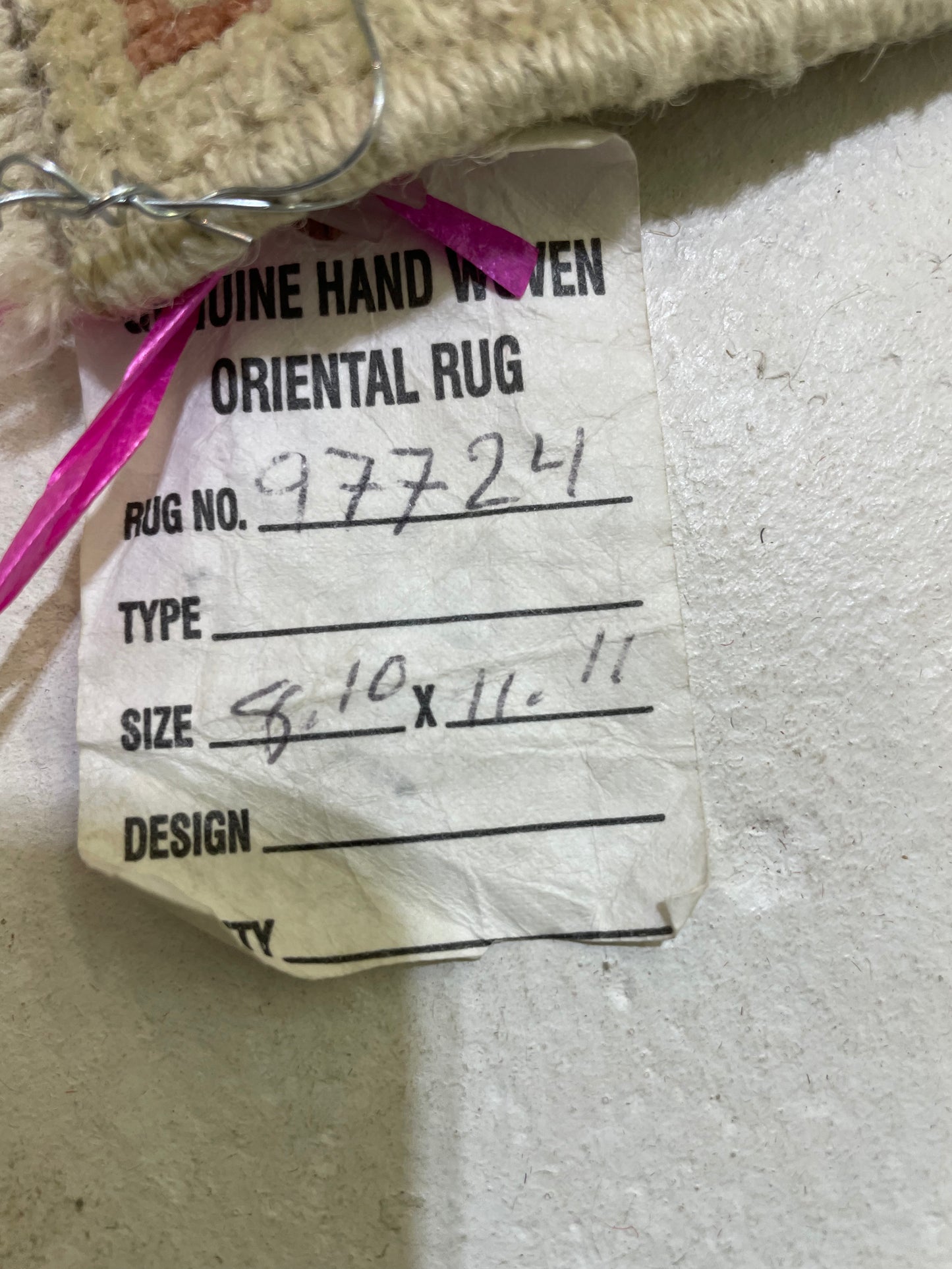 Hand-Knotted Wool Rug Turkish Oushak 8'10" x 11'11"