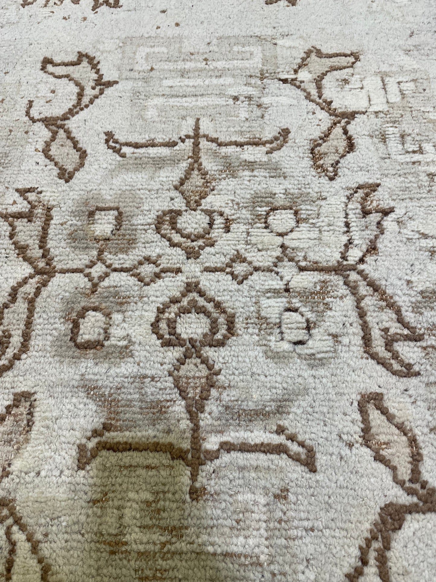 Hand-Knotted Wool Rug Khotan 8'11" x 11'6"