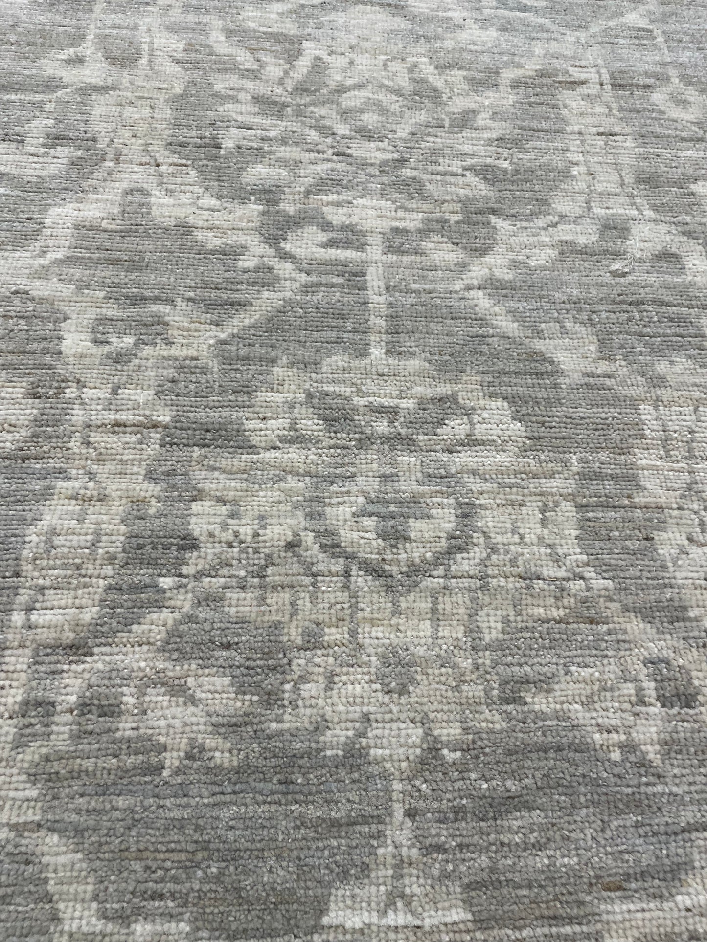 Hand-Knotted Wool Rug Turkish Oushak 10'6" x 13'10"