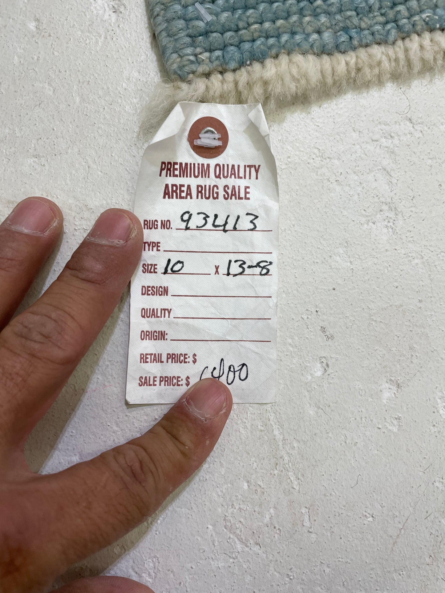 Hand-Knotted Wool Rug Turkish Oushak 10' x 13'8"