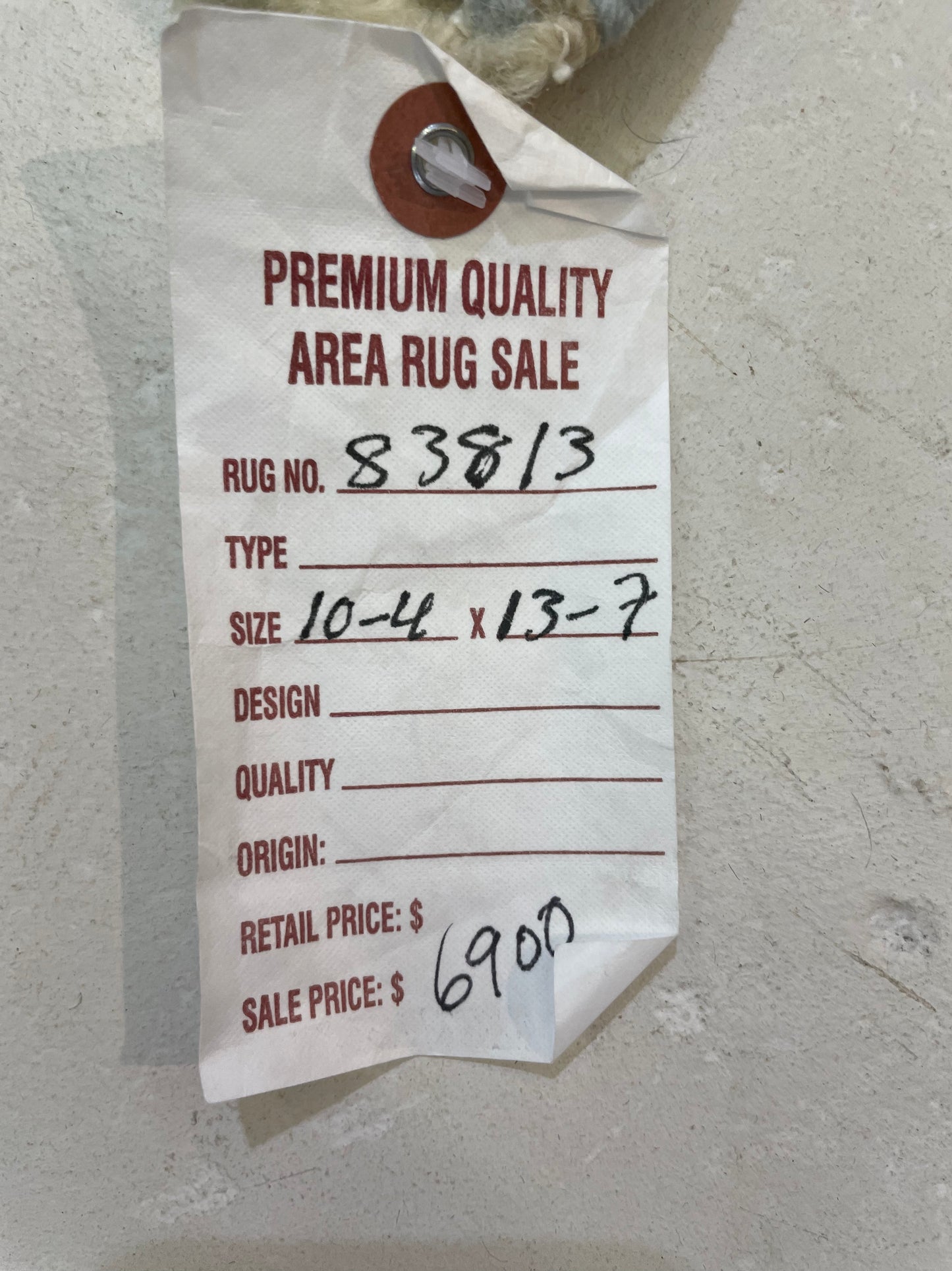 Hand-Knotted Wool Rug Turkish Oushak 10'5" x 13'7"