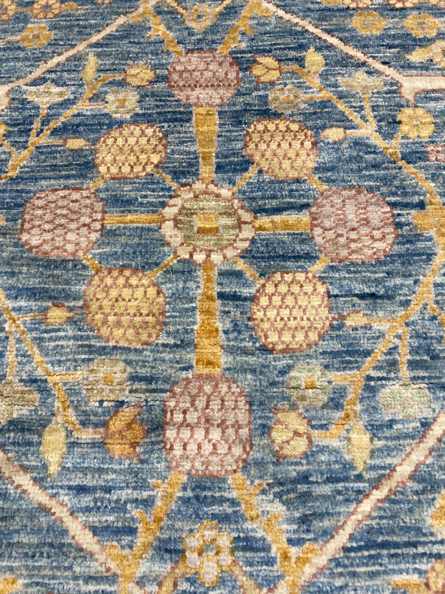 Hand-Knotted Wool Rug Turkish Oushak 10'1" x 13'9"