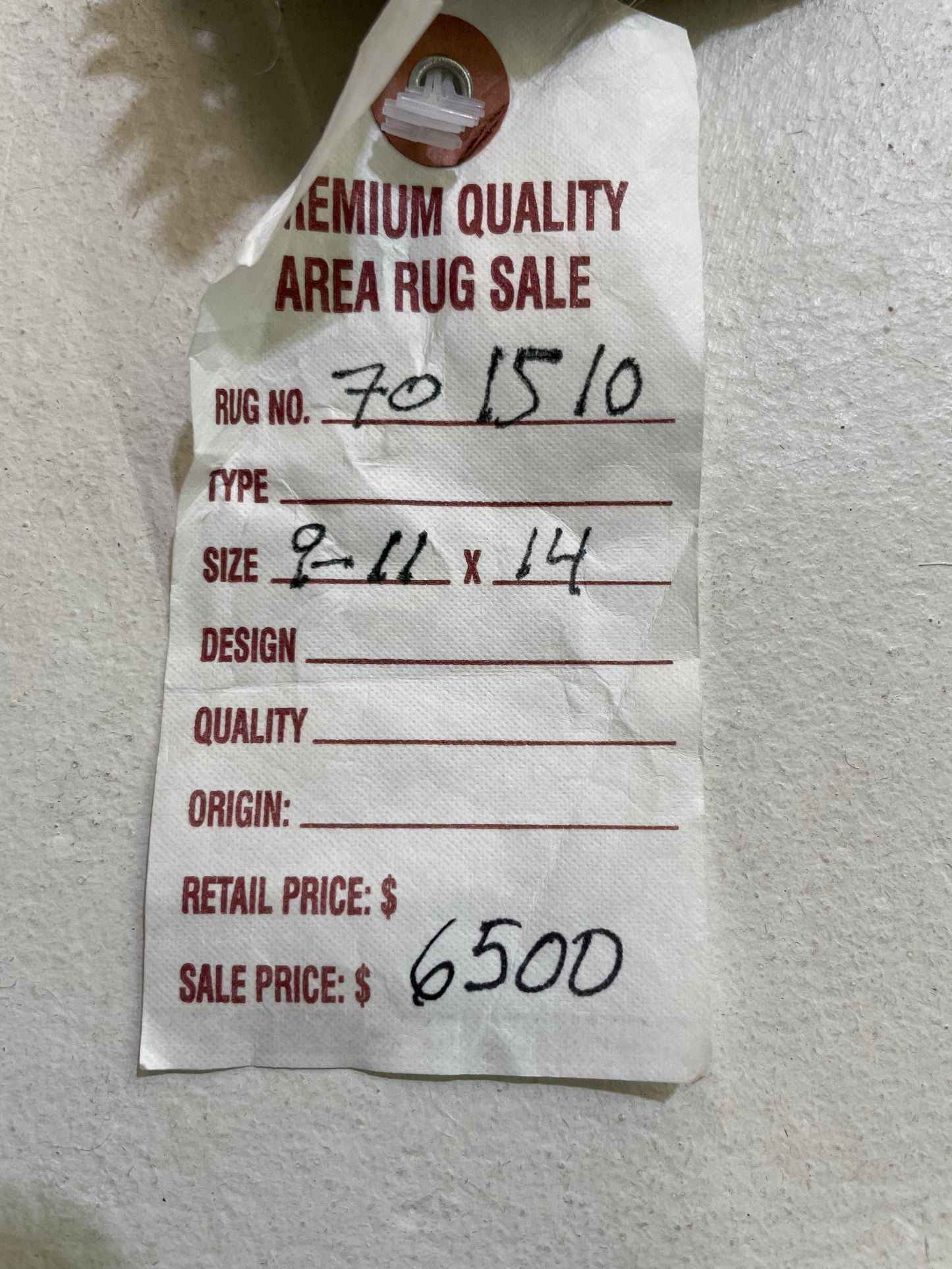 Hand-Knotted Wool Rug Turkish Oushak 9'11" x 14'