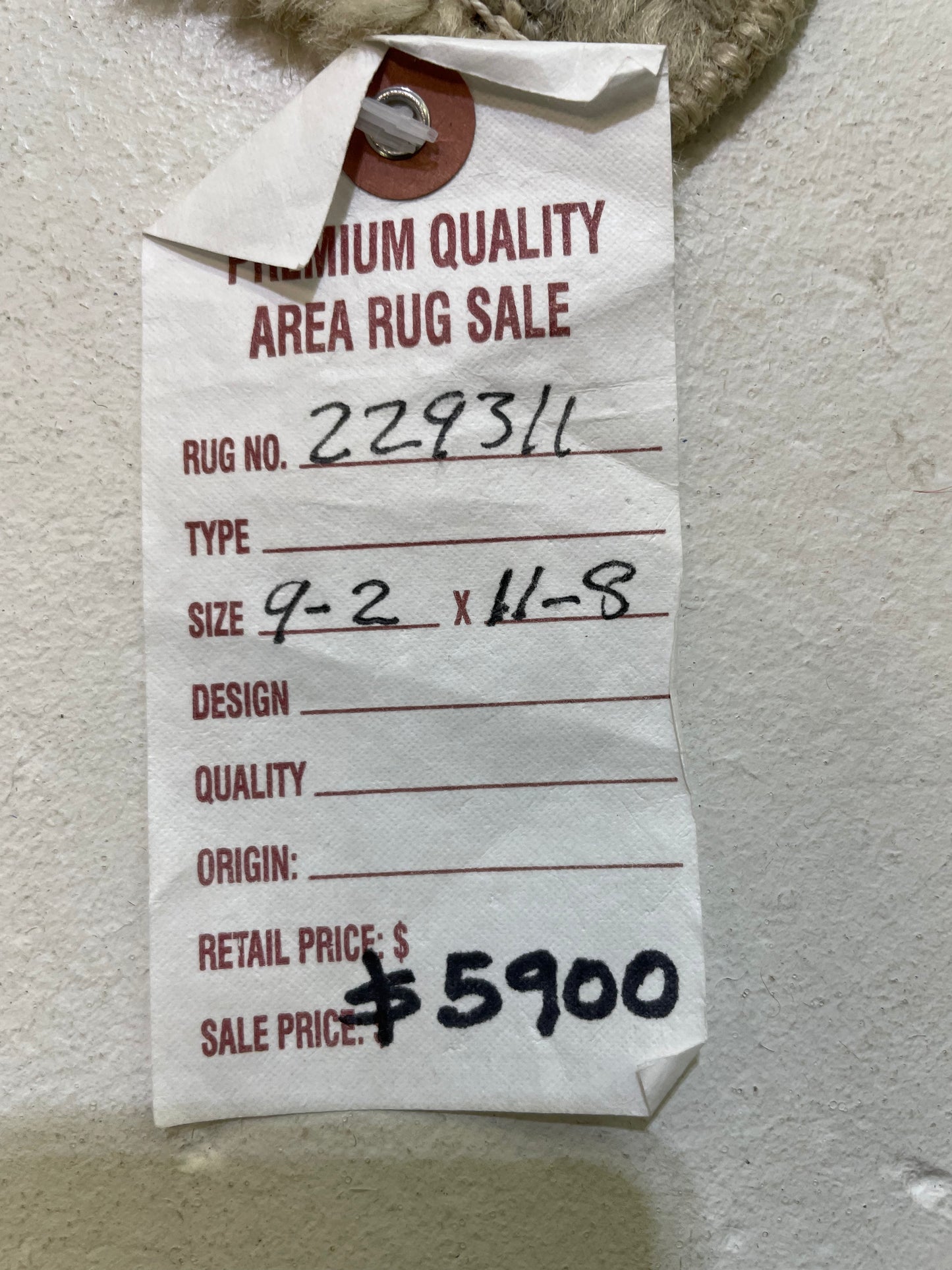 Hand-Knotted Wool Rug Turkish Oushak 9'2" x 11'8"