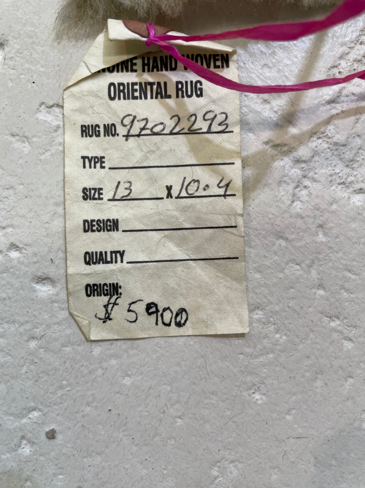 Hand-Knotted Wool Rug Turkish Oushak 10'4" x 13'