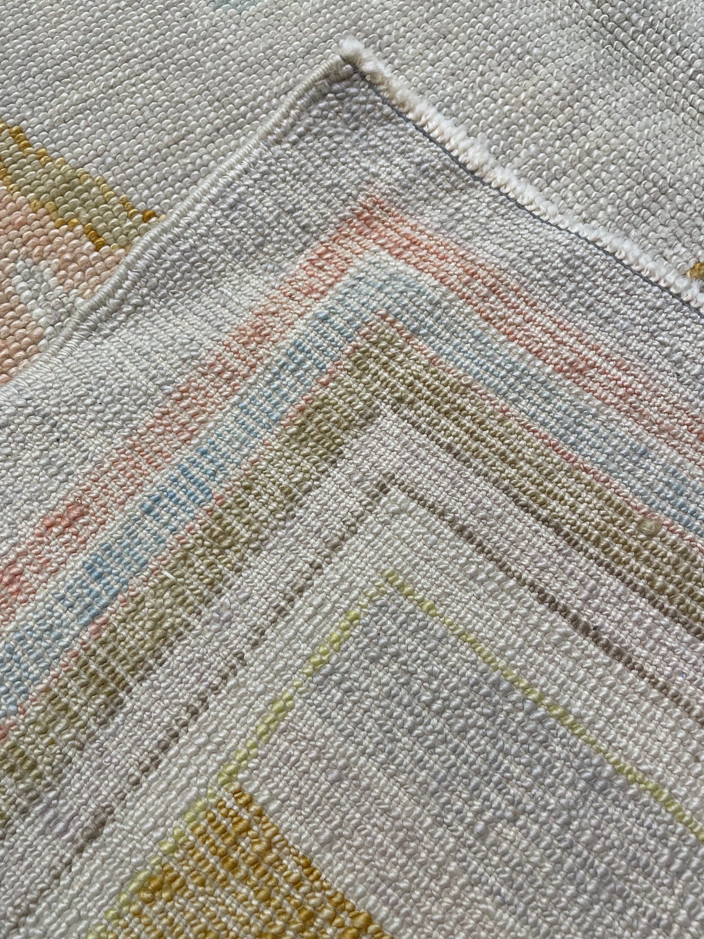 Hand-Knotted Wool Rug Turkish Oushak 9'4" x 12'4"