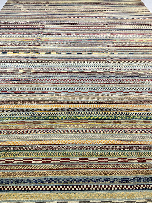 Hand-Knotted Wool Rug Turkish Oushak 10'1" x 13'9"