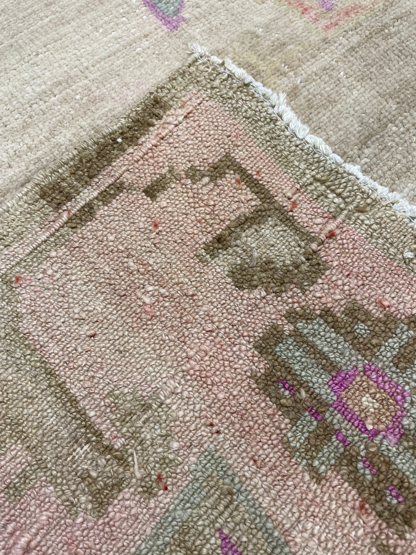 Antique Hand-Knotted Wool Rug Turkish Oushak 12' x 15'11"