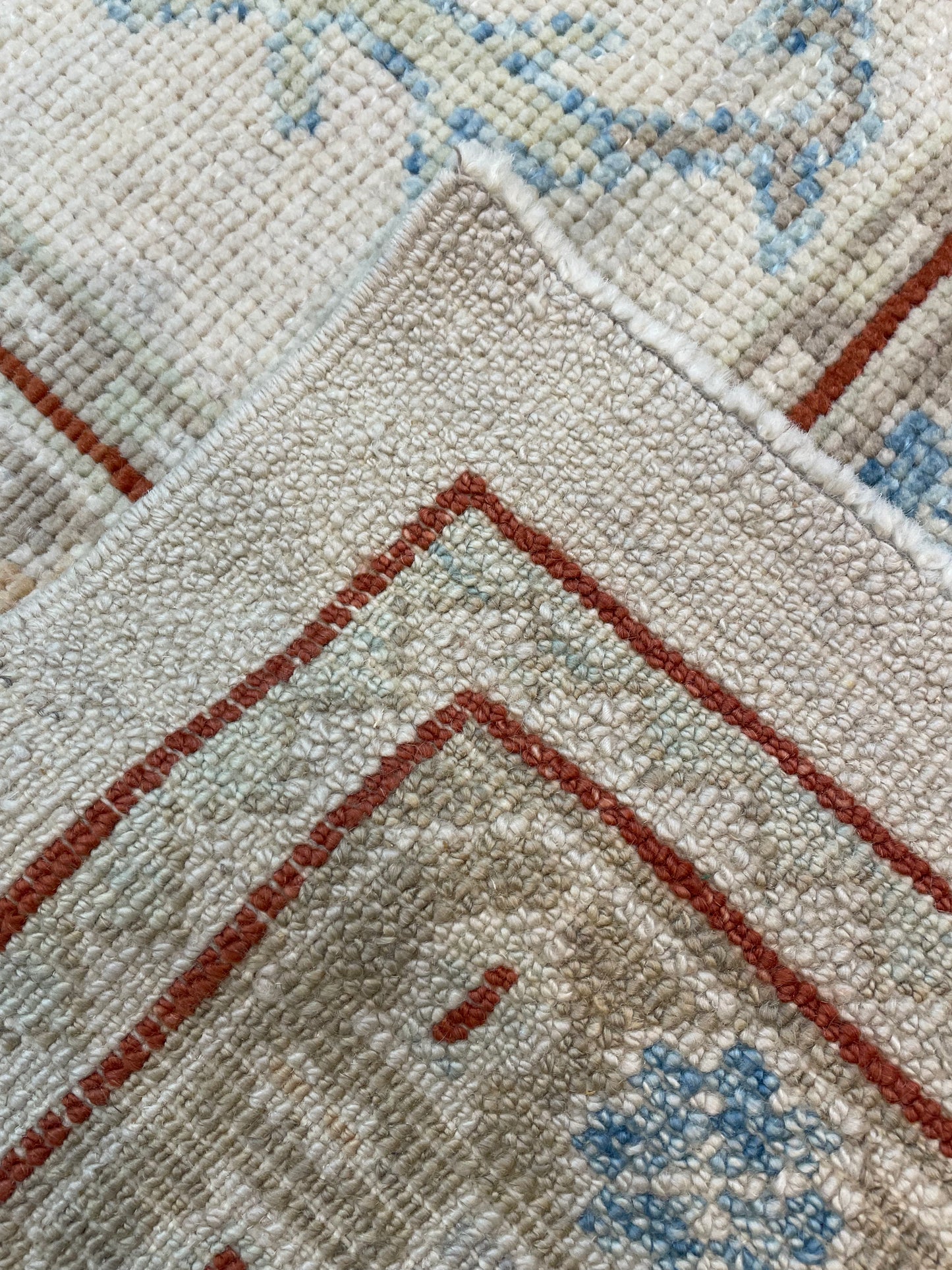 Hand-Knotted Wool Rug Turkish Oushak 10'1" x 13'6"