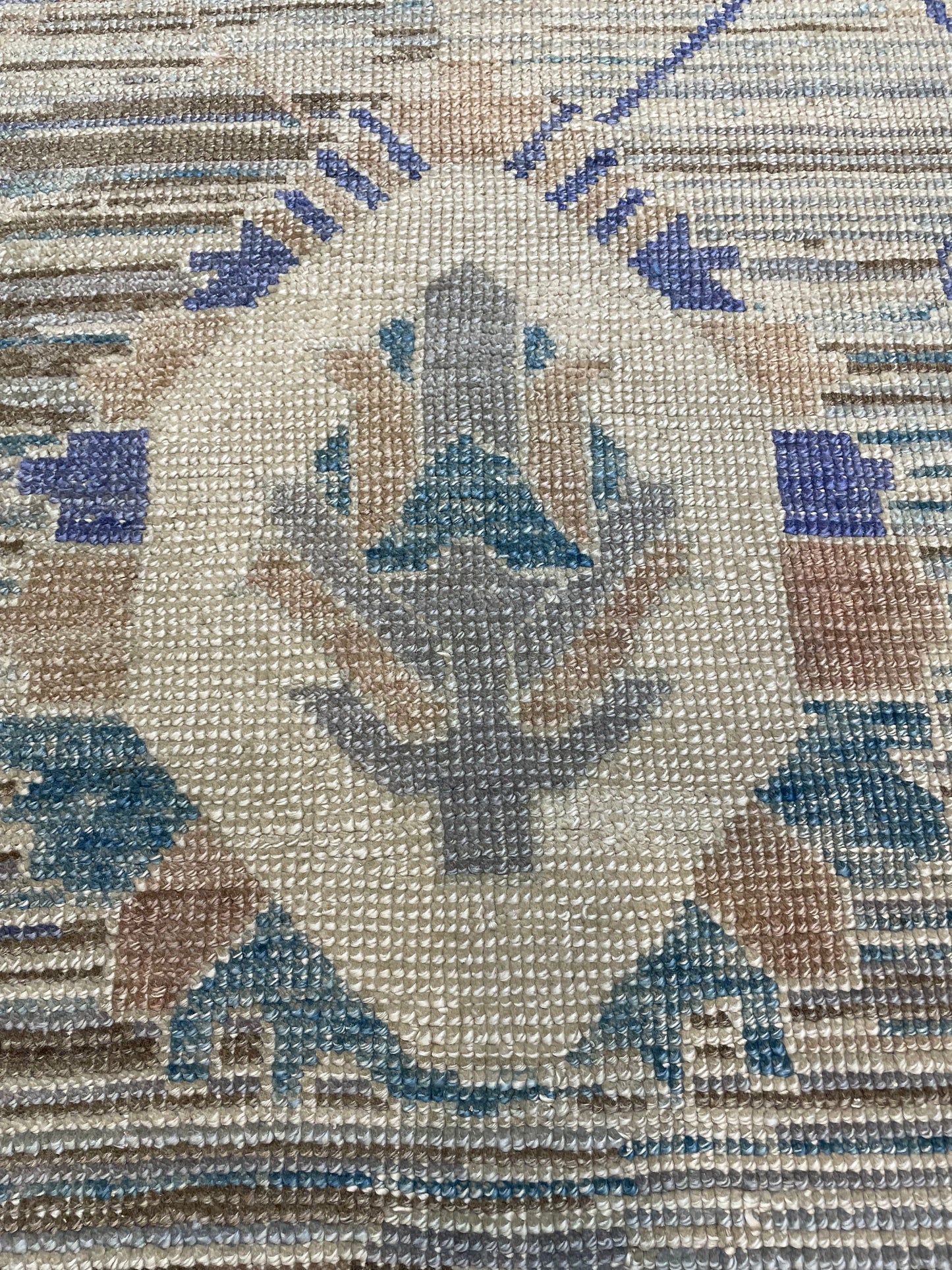 Hand-Knotted Wool Rug Turkish Oushak 10'1" x 14'6"