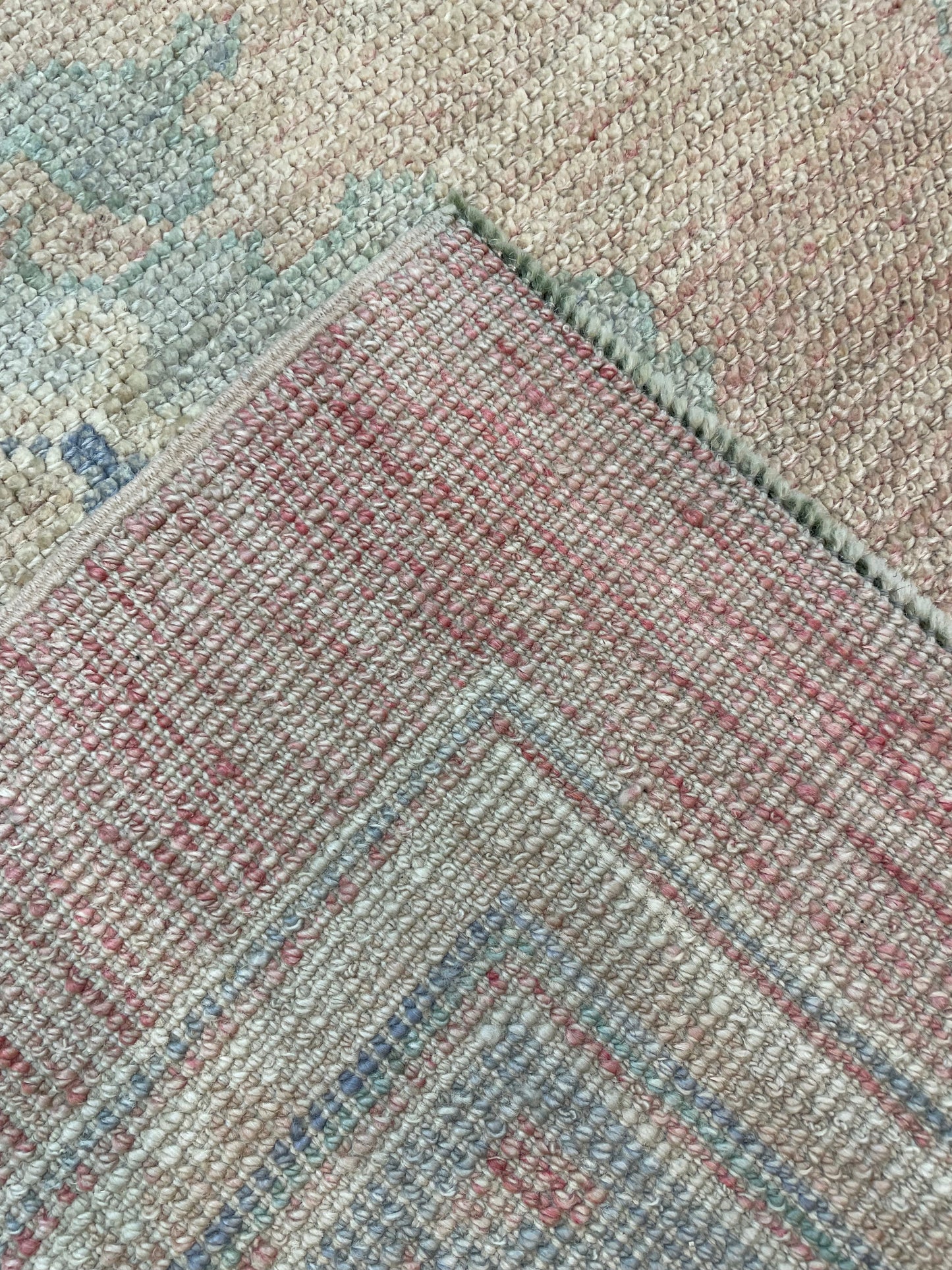 Hand-Knotted Wool Rug Turkish Oushak 9'11" x 14'1"
