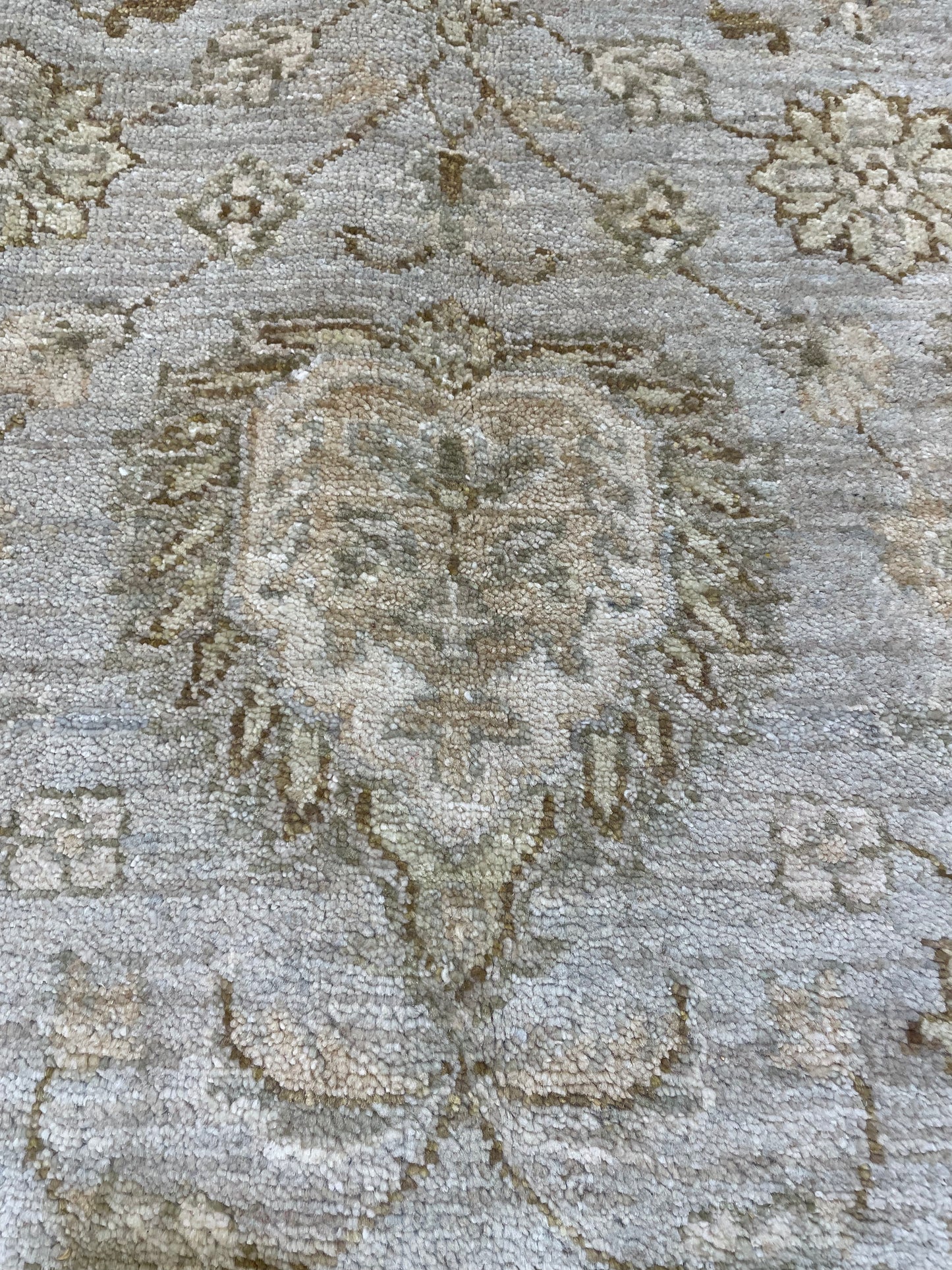Hand-Knotted Wool Rug Pakistani Peshawar 12'3" x 15'1"