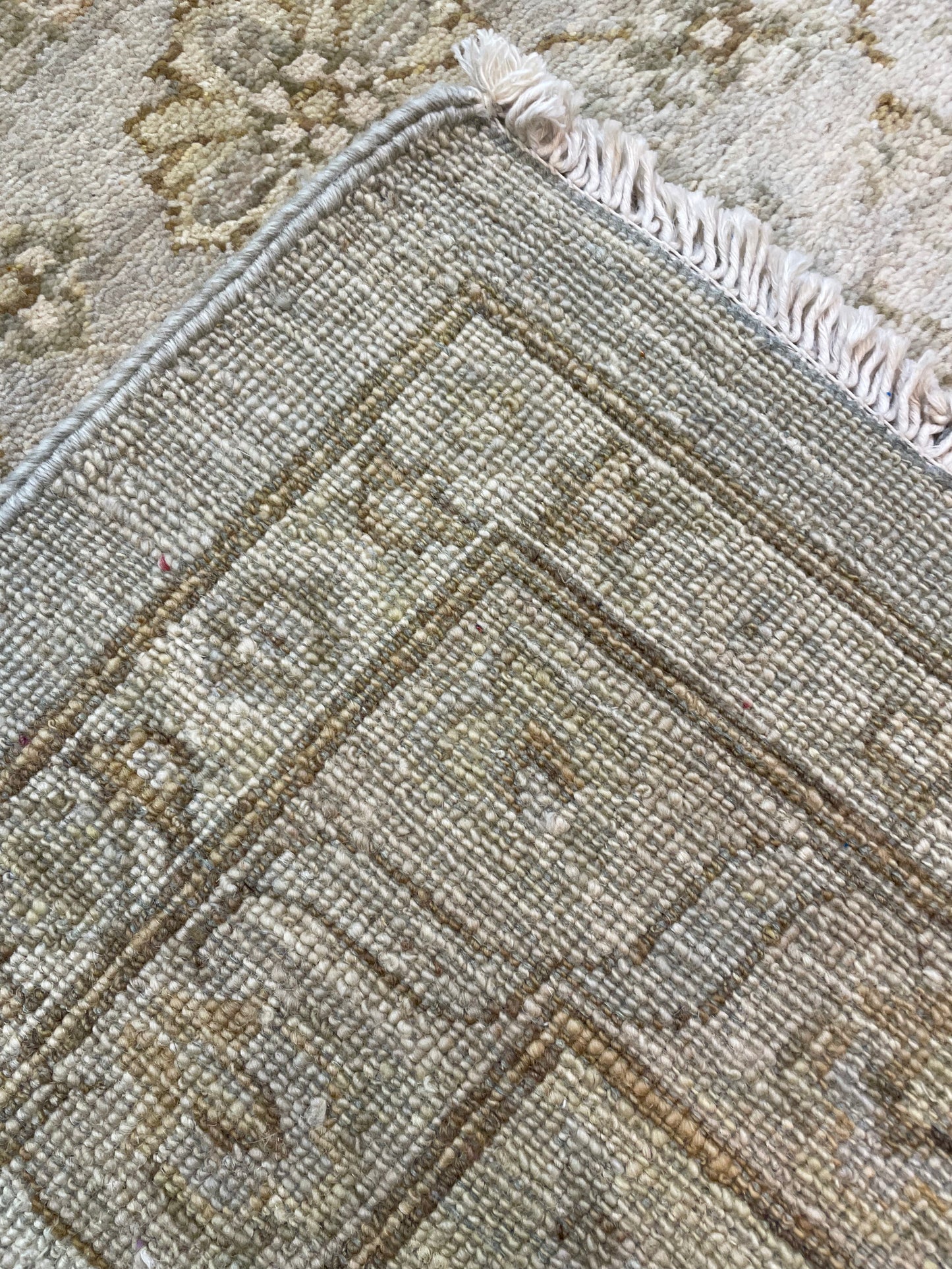 Hand-Knotted Wool Rug Pakistani Peshawar 12'3" x 15'1"