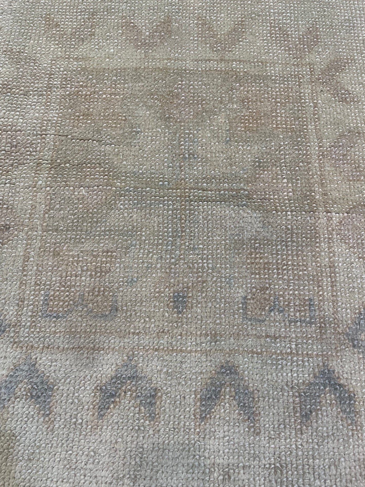 Hand-Knotted Wool Rug Turkish Oushak 13' x 14'4"
