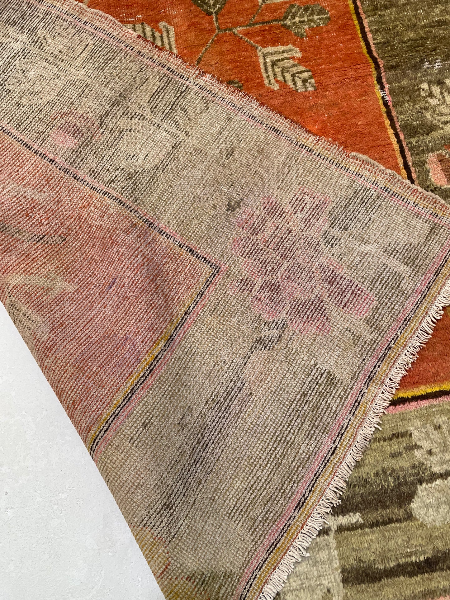 Hand-Knotted Wool Runner Khotan 4'4" x 7'8"