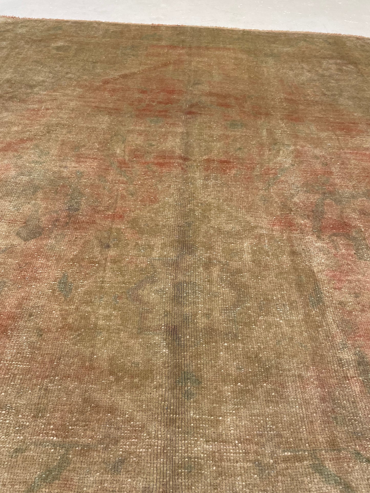 Hand-Knotted Wool Rug Turkish Oushak 5'8" x 8'8"