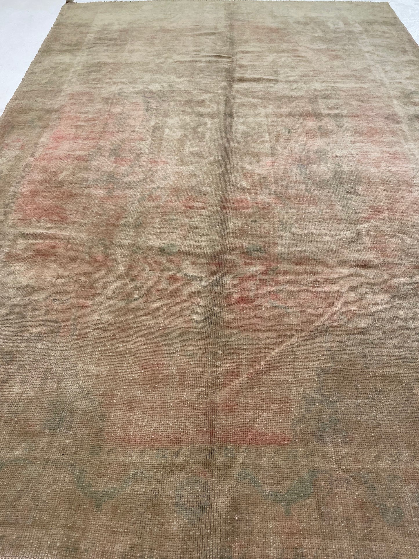 Hand-Knotted Wool Rug Turkish Oushak 5'8" x 8'8"