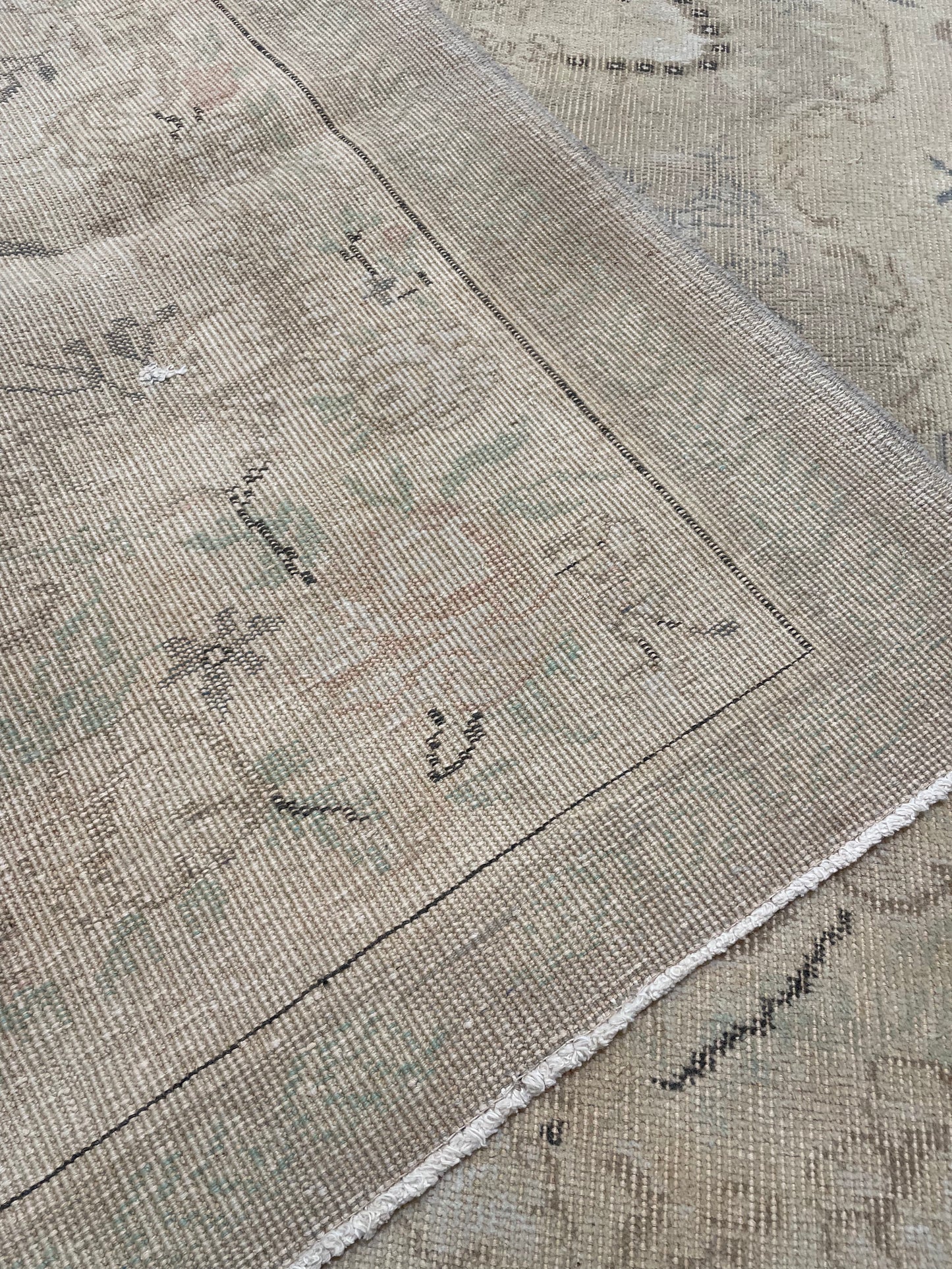 Hand-Knotted Wool Rug Turkish Oushak 5'6" x 8'8"