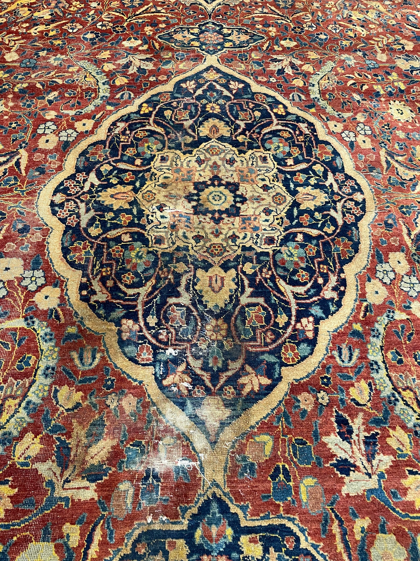 Antique Hand-Knotted Wool Rug Khoy 10'1" x 13'4"