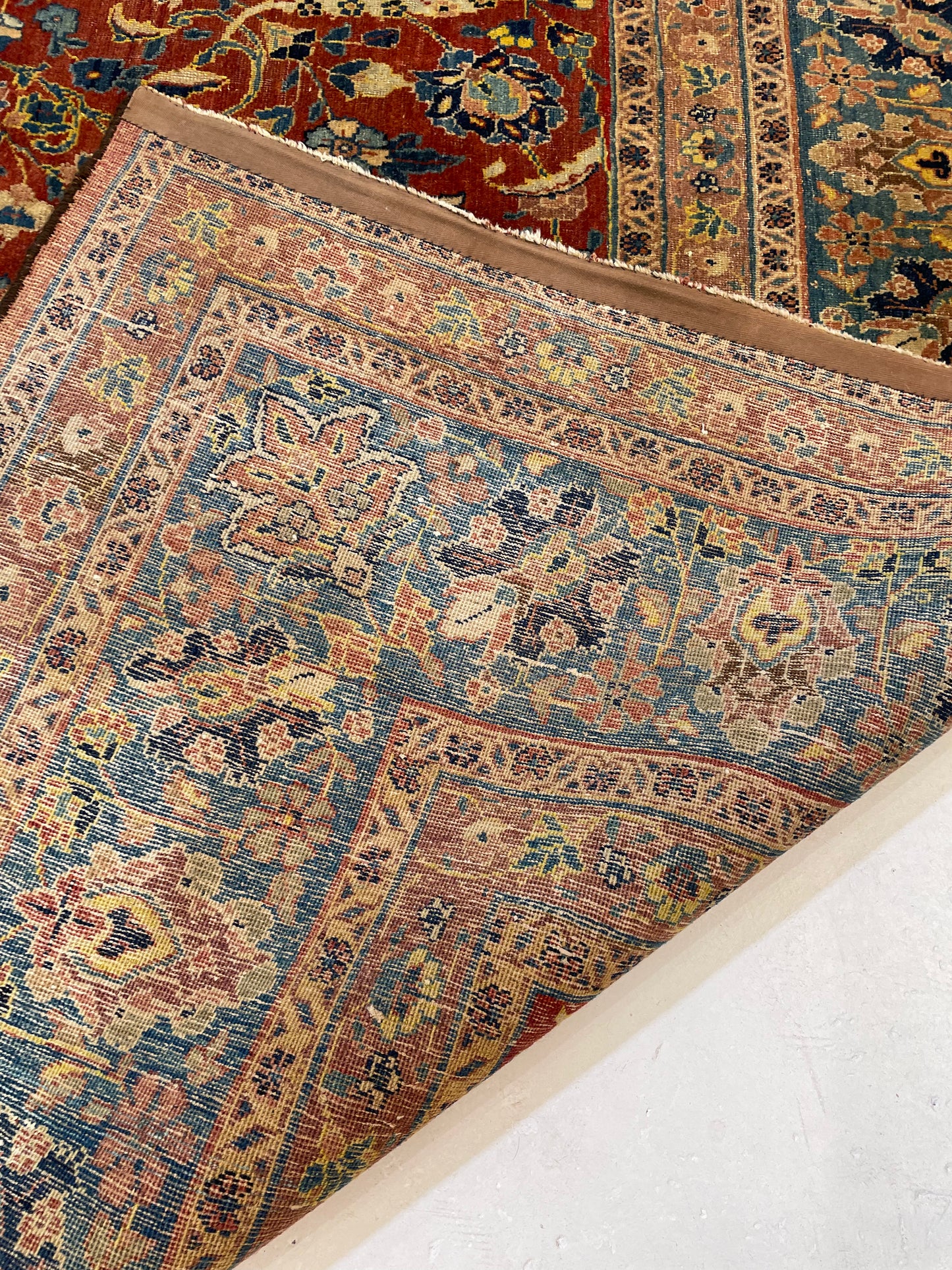 Antique Hand-Knotted Wool Rug Khoy 10'1" x 13'4"