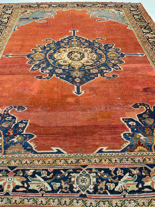 Hand-Knotted Wool Rug Zigler Mahal 8'10" x 10'11"