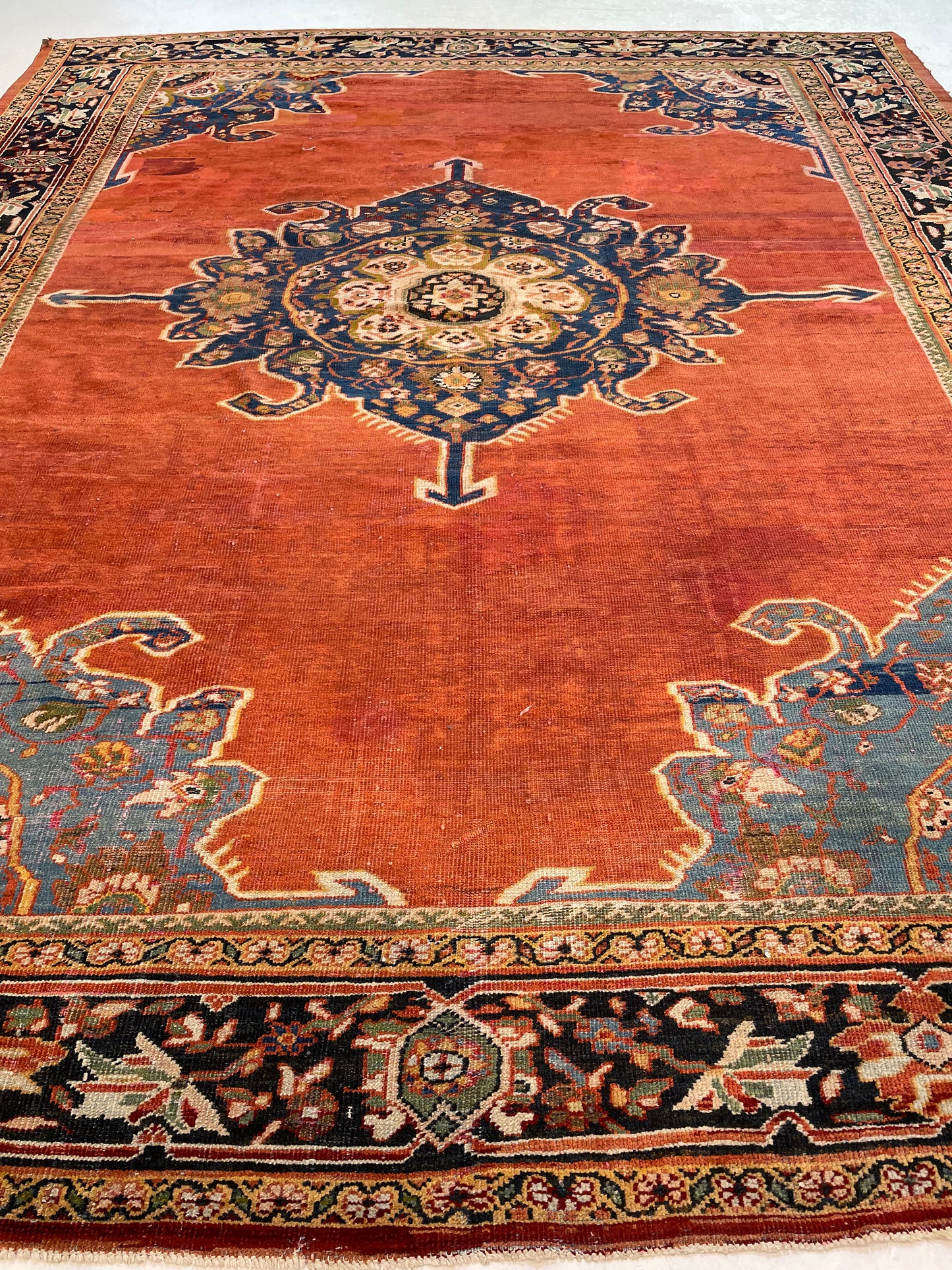 Hand-Knotted Wool Rug Zigler Mahal 8'10" x 10'11"