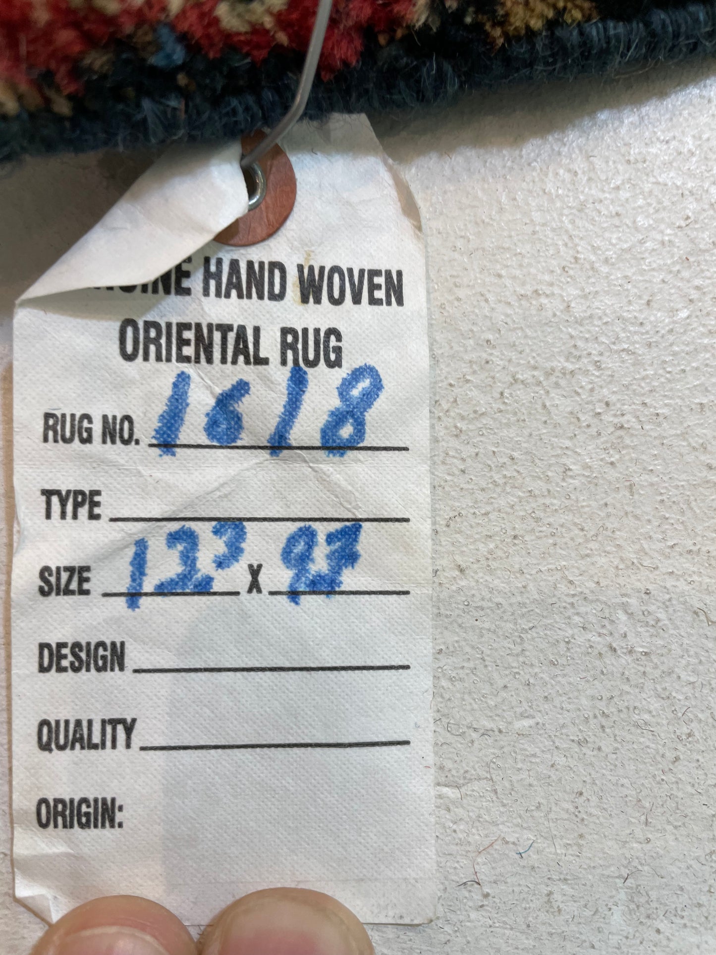 Hand-Knotted Wool Rug Khoy 9'7" x 13'3"