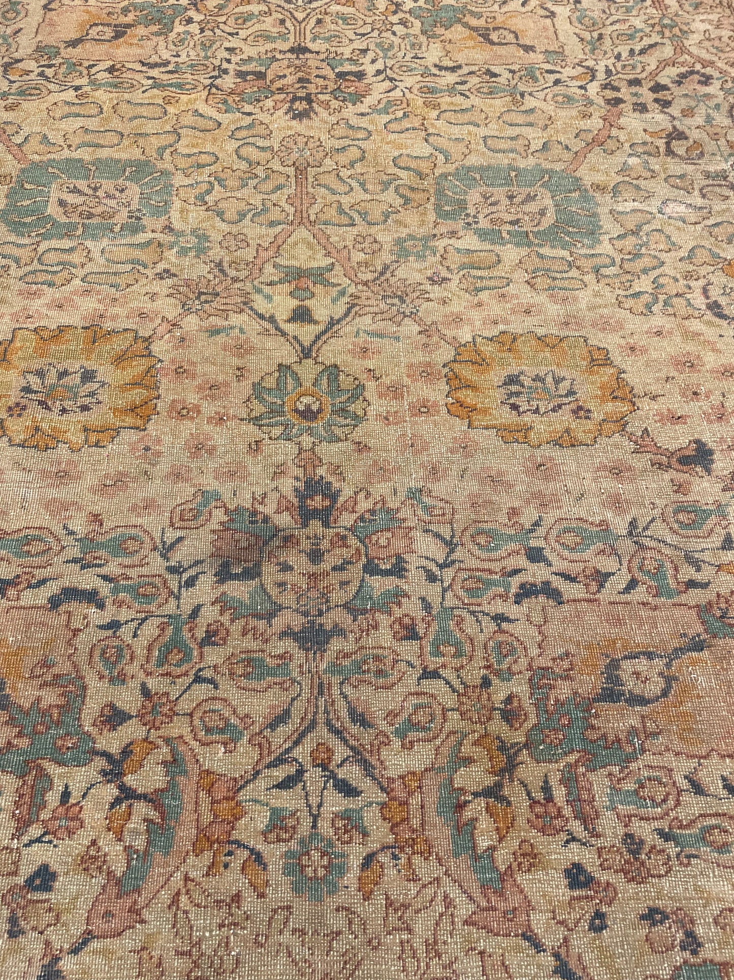 Antique Hand-Knotted Wool Rug Haj Jalili 6'5" x 9'1"