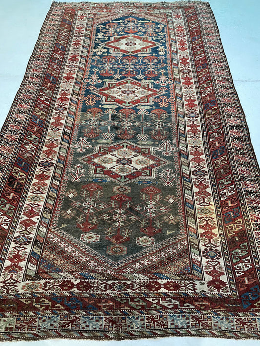 Hand-Knotted Wool Gallery Size Armenian Shirvan 5'10" x 10'7"